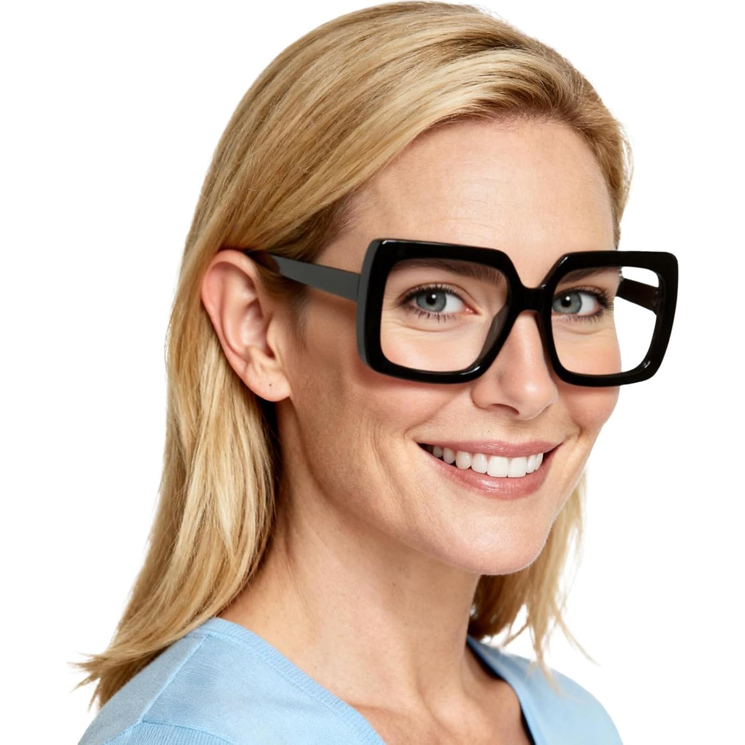 Gafas de Lectura Sobredimensionadas OCCI CHIARI 1.0x Negro