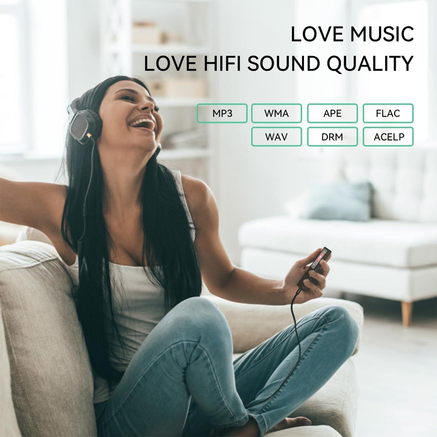 Reproductor MP3 AGPTEK A02 Bluetooth 5.3 32GB Pantalla 1.8"