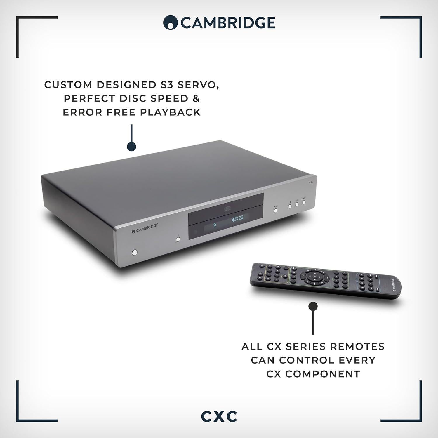Reproductor de CD Cambridge Audio CXC Gris Lunar 4.68kg