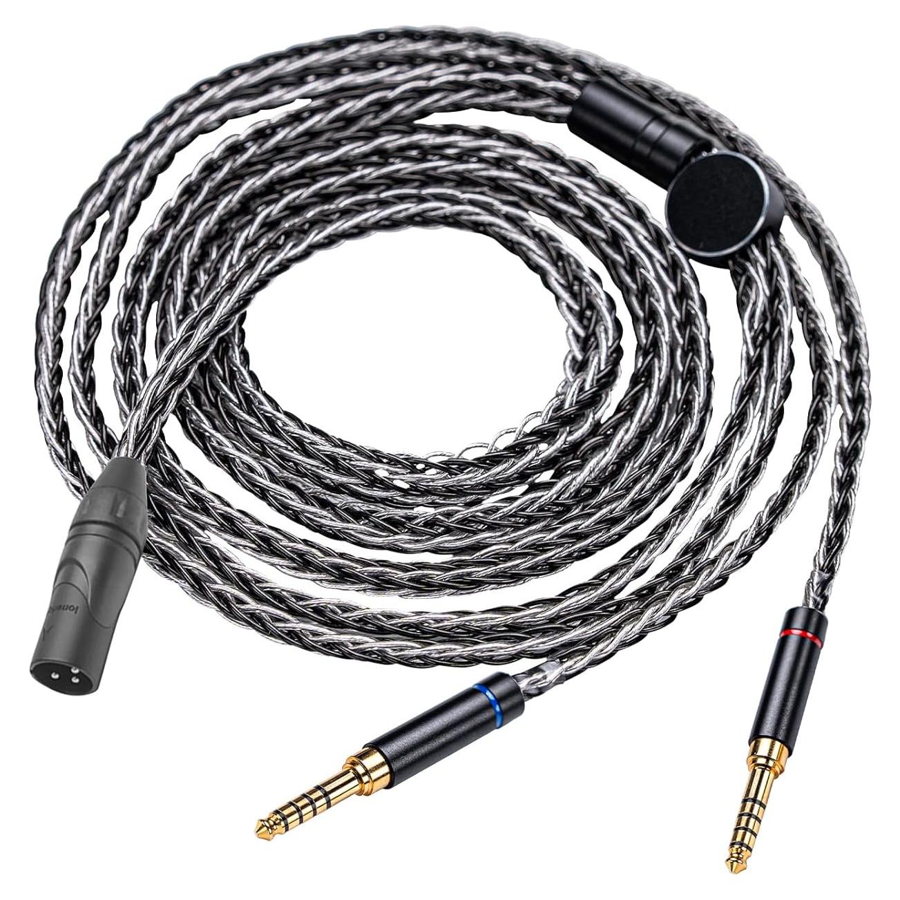 Cable Balanceado XLR Yongse 3.5mm 16 Núcleos para Auriculares
