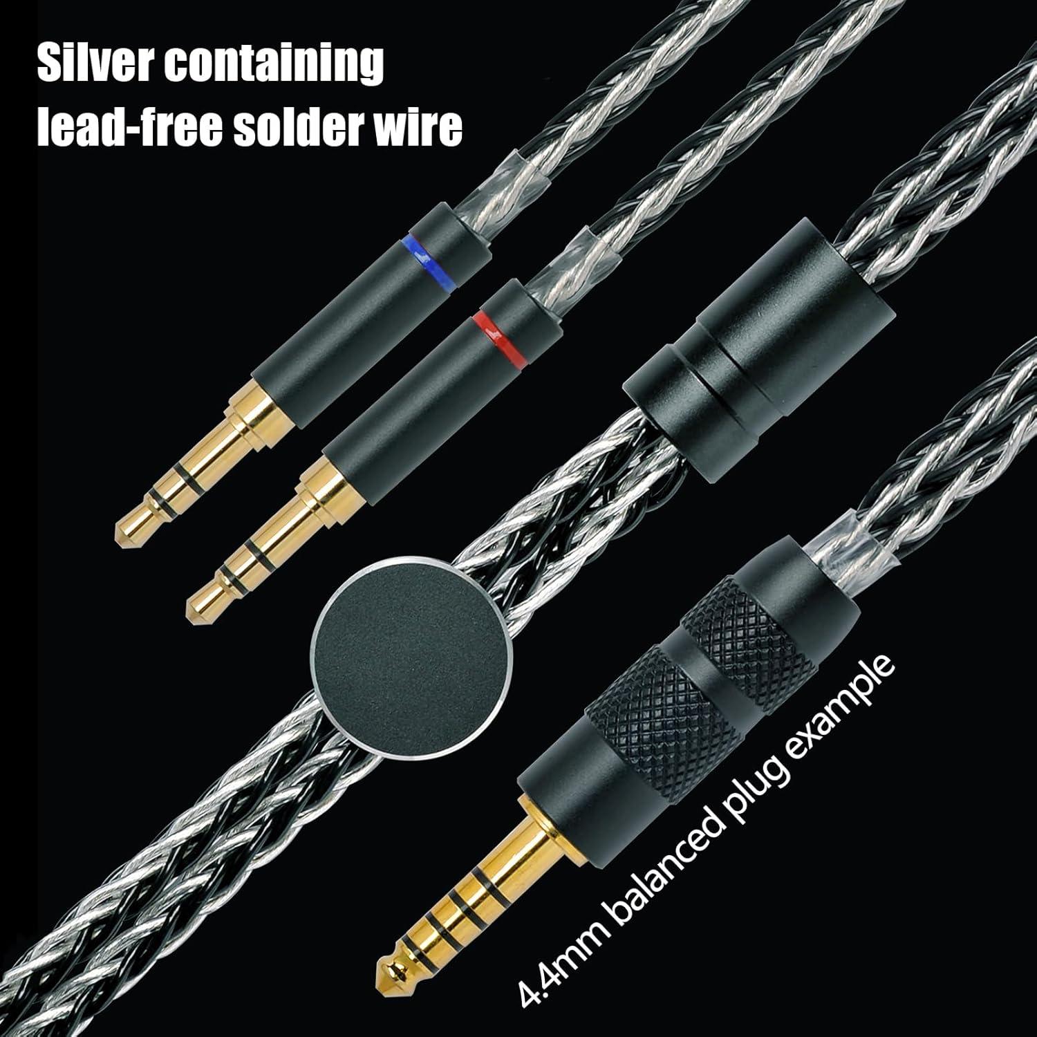 Cable Balanceado XLR Yongse 3.5mm 16 Núcleos para Auriculares