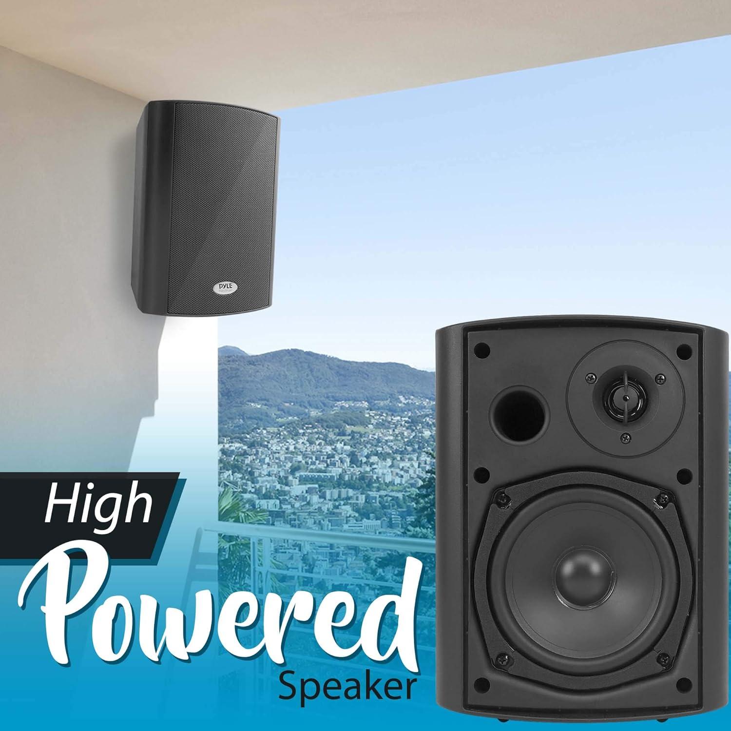 Sistema de Altavoces de Pared Pyle PDWR53BTBK Bluetooth 300W