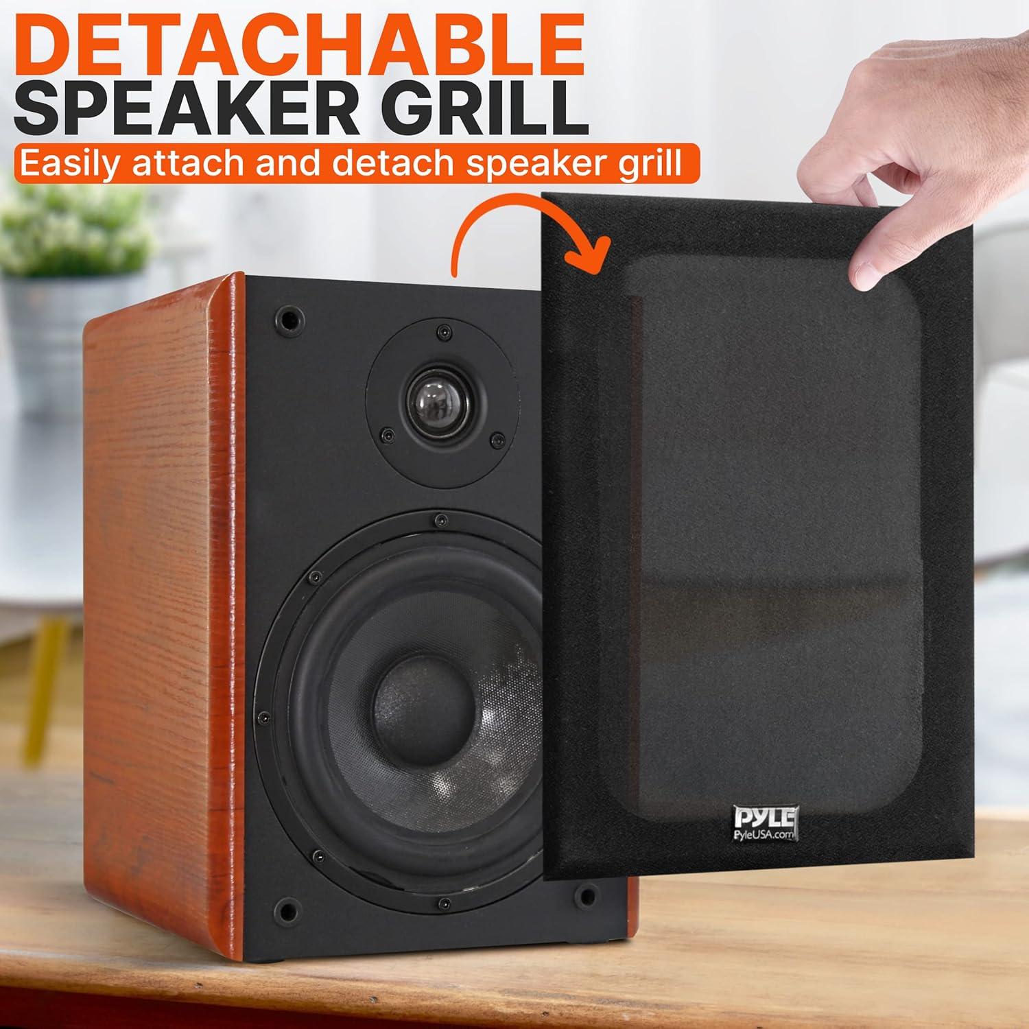 Altavoces de Estantería Pyle PHQBS52 5.25" 200W Madera