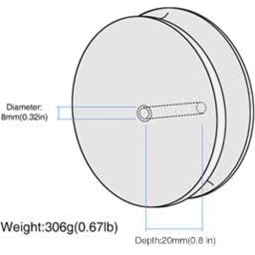 Estabilizador de Peso RonXer para Tocadiscos - Perfil Bajo 304g
