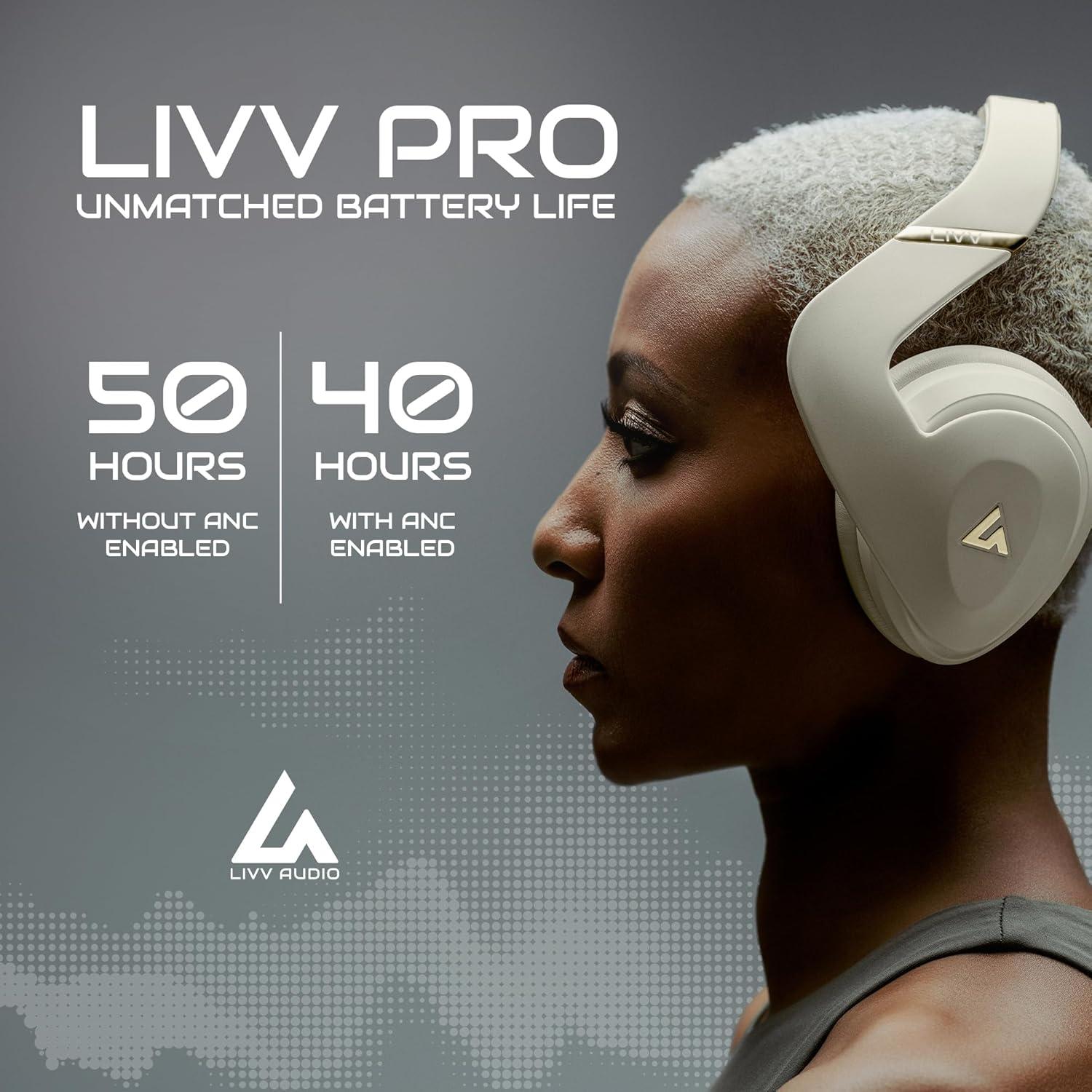 Auriculares Deportivos LIVV Pro Bluetooth 5.3, Negro Mate