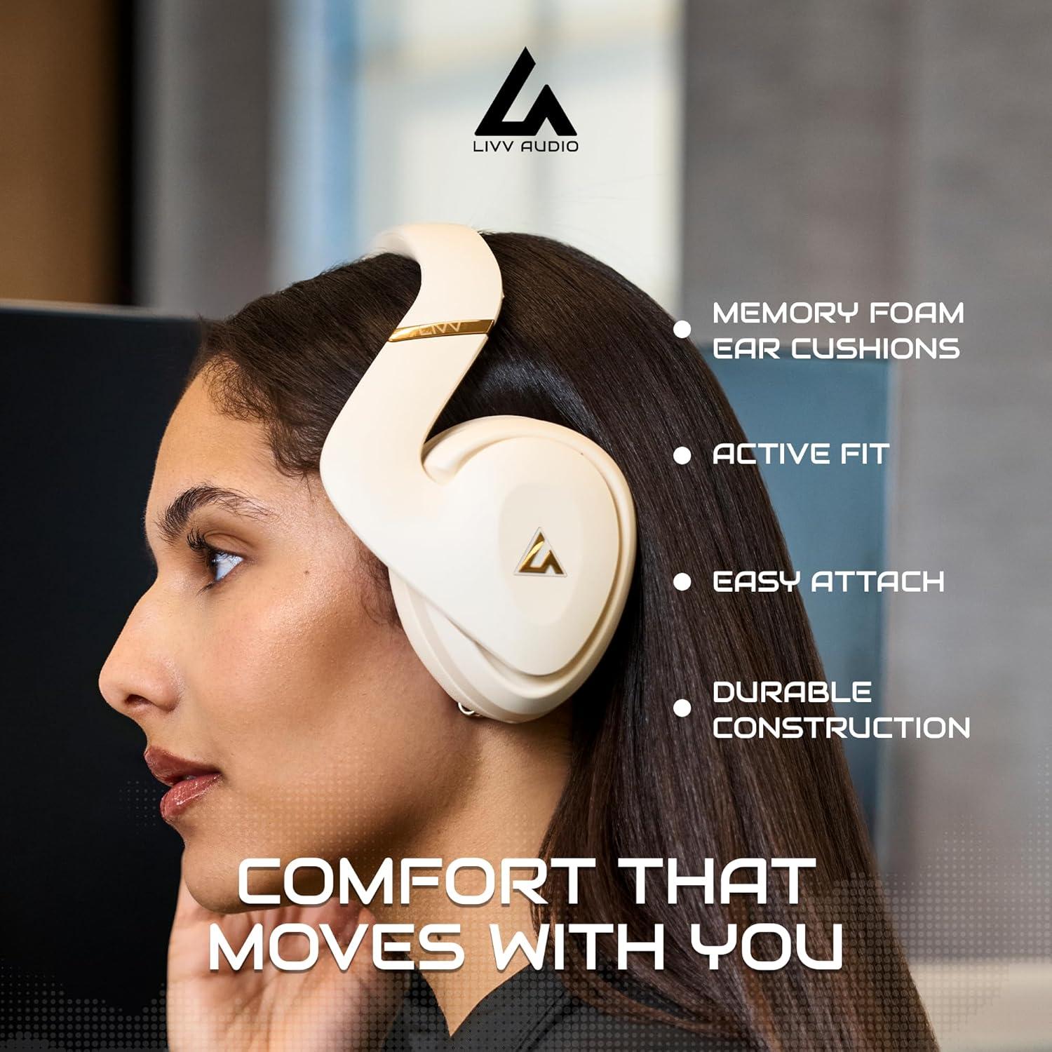 Auriculares Deportivos LIVV Pro Bluetooth 5.3, Negro Mate