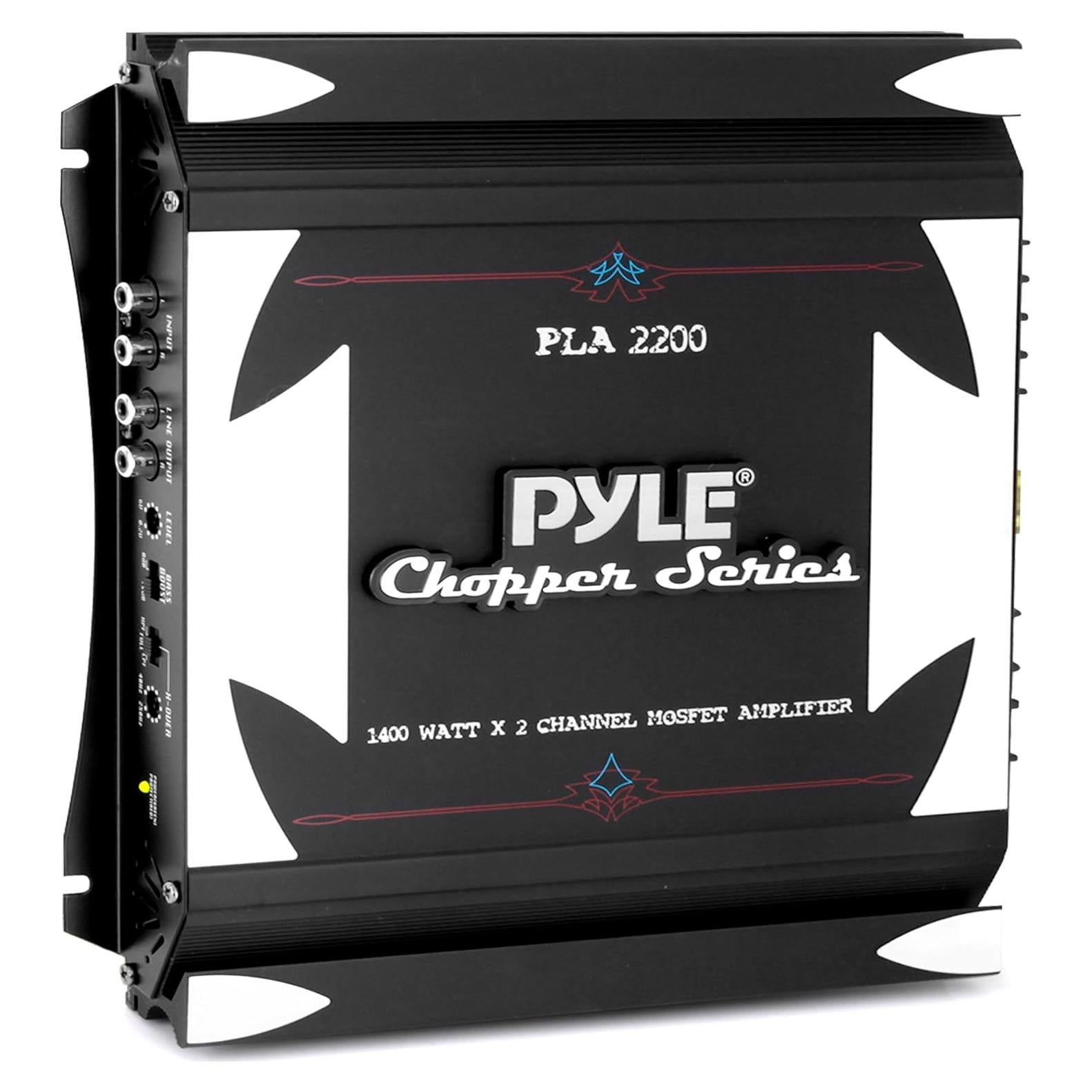 Amplificador Estéreo Pyle PLA2200 2 Canales 1400W Negro