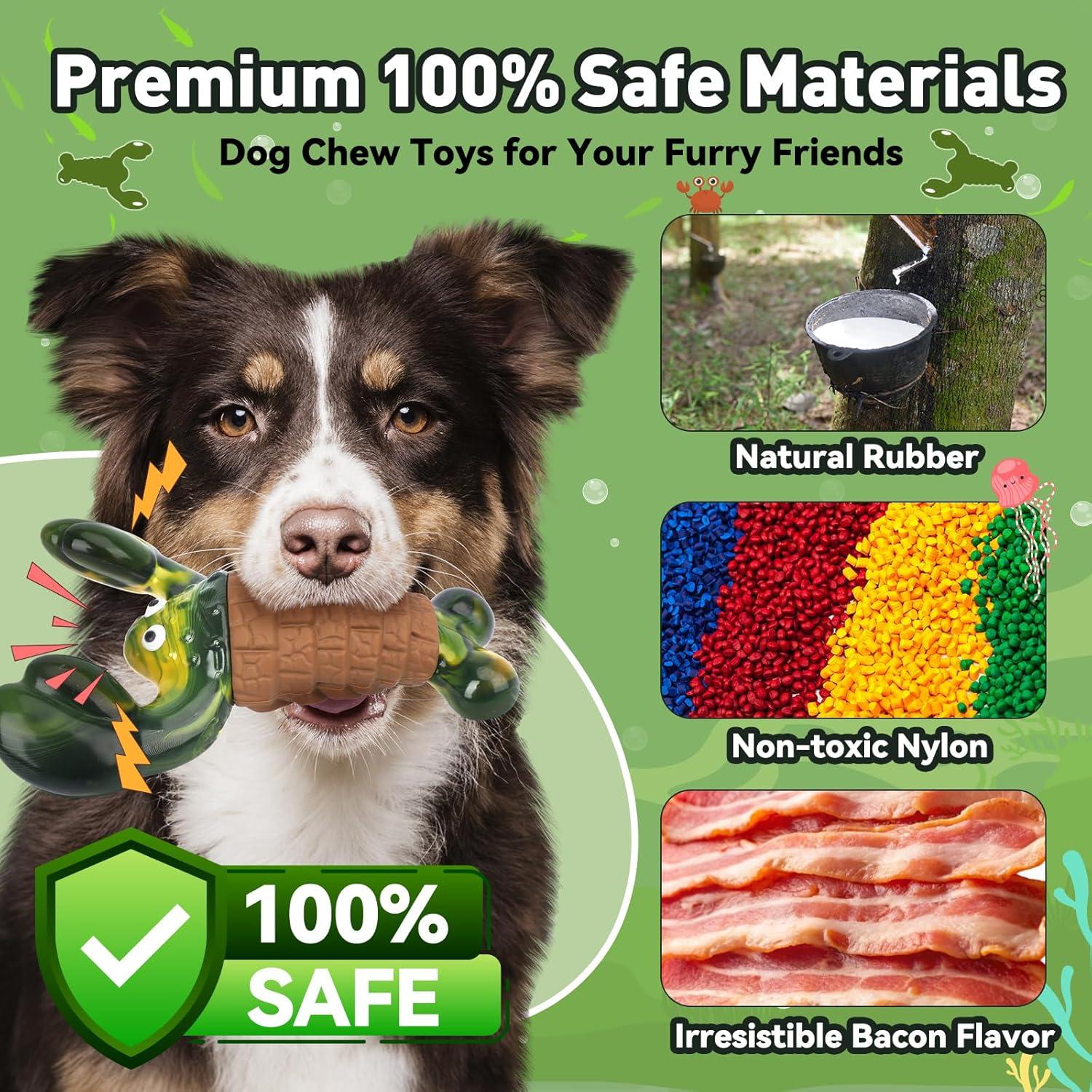 Juguete para Perros BIKIISEN Langosta Squeaky Verde 14cm