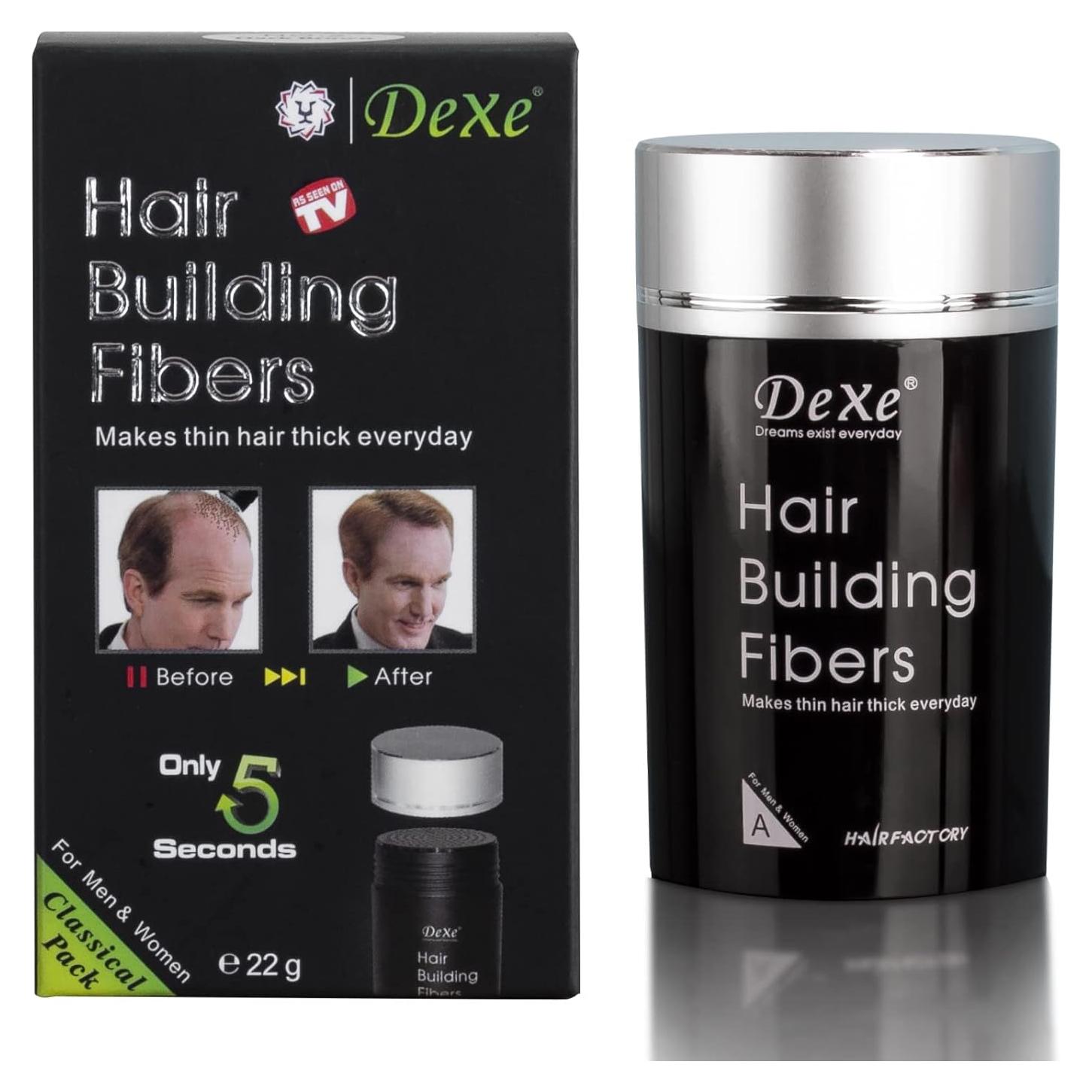 Dexe Fibras para Cabello 22g Castaño Claro Tratamiento