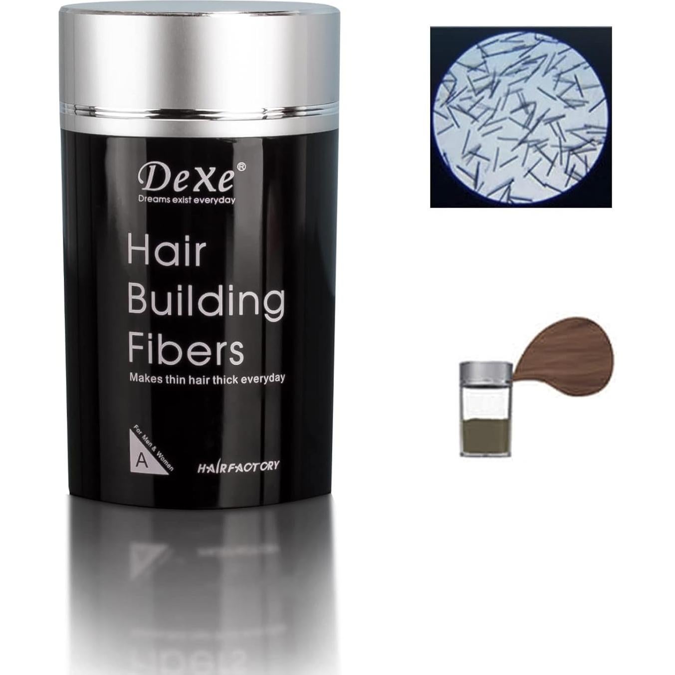 Dexe Fibras para Cabello 22g Castaño Claro Tratamiento