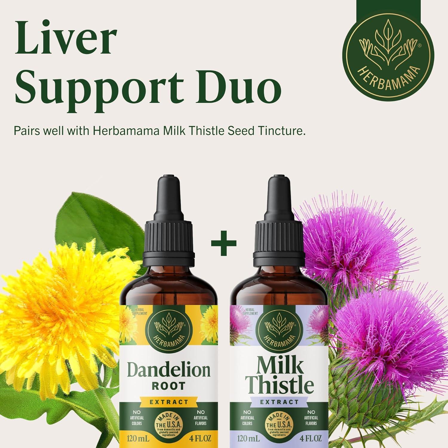 Gotas de Diente de León Herbamama 118 ml - Suplemento Hepático Vegano