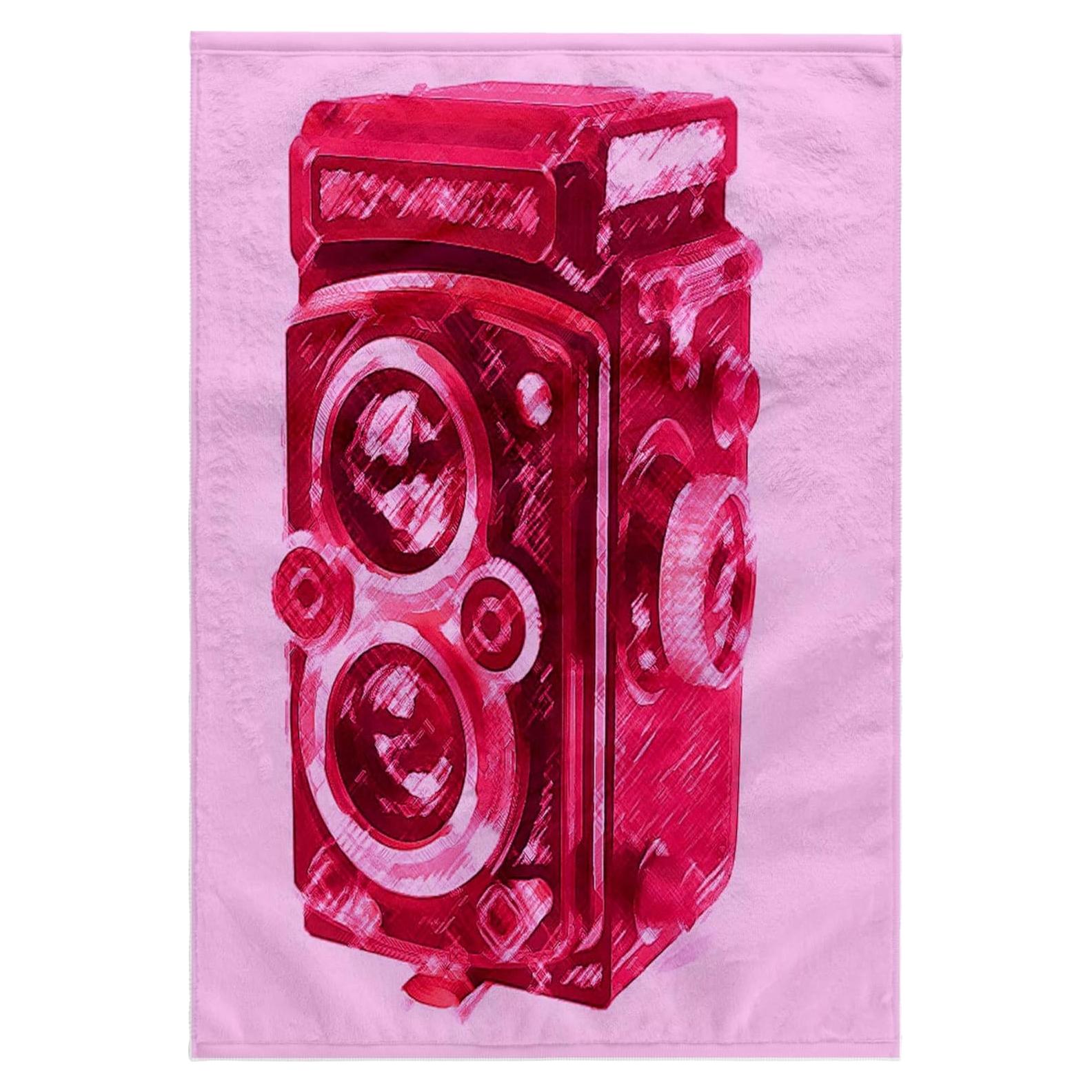 Toalla de Mano 3dRose 38x56 cm Cámara Vintage Marrón