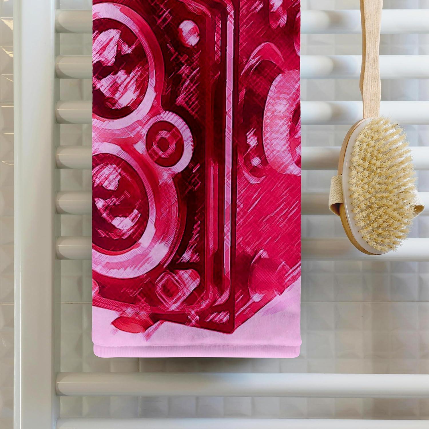 Toalla de Mano 3dRose 38x56 cm Cámara Vintage Marrón