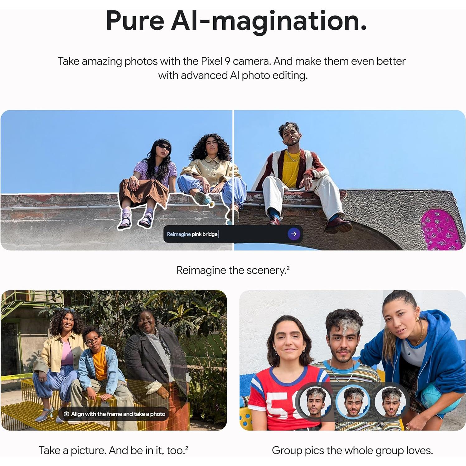 Google Pixel 9 - Smartphone 128GB Obsidiana Renovado - IA y Cámara 50MP