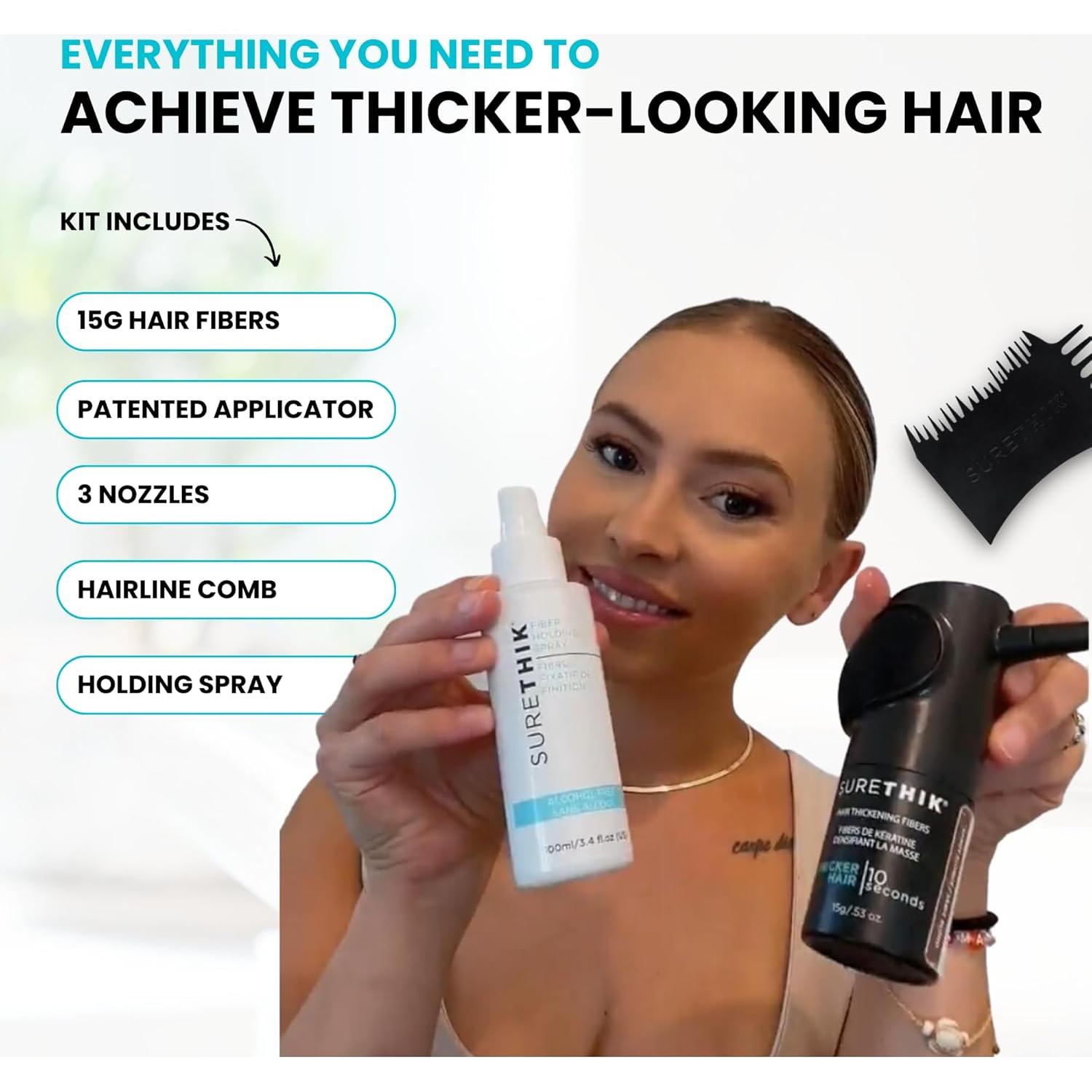 Paquete Fibra para Cabello SureThik - 15g + Spray 90ml