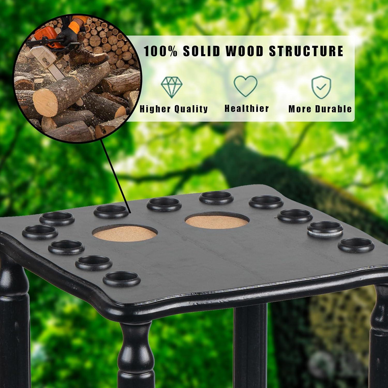 Soporte de Piso para Palos de Billar Collapsar Negro 12 Palos