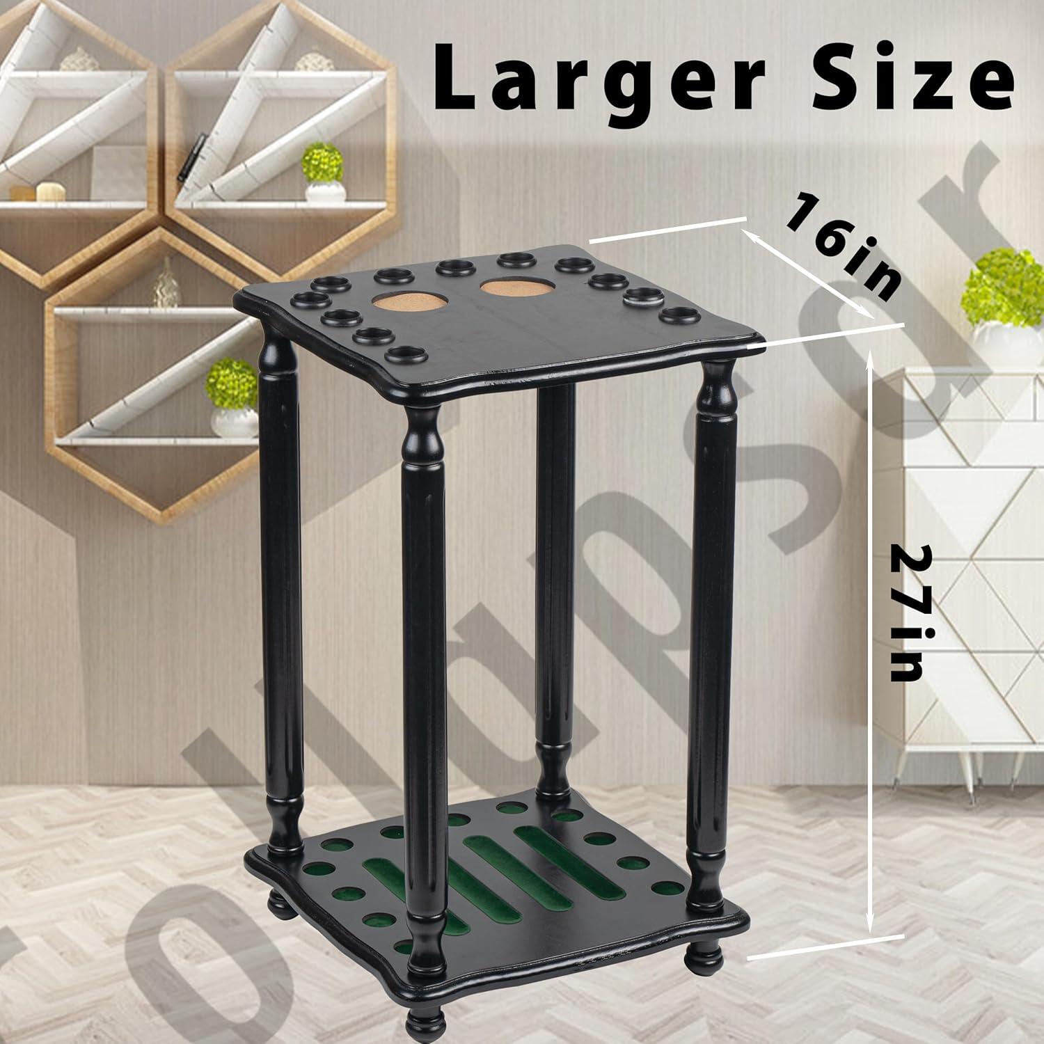 Soporte de Piso para Palos de Billar Collapsar Negro 12 Palos