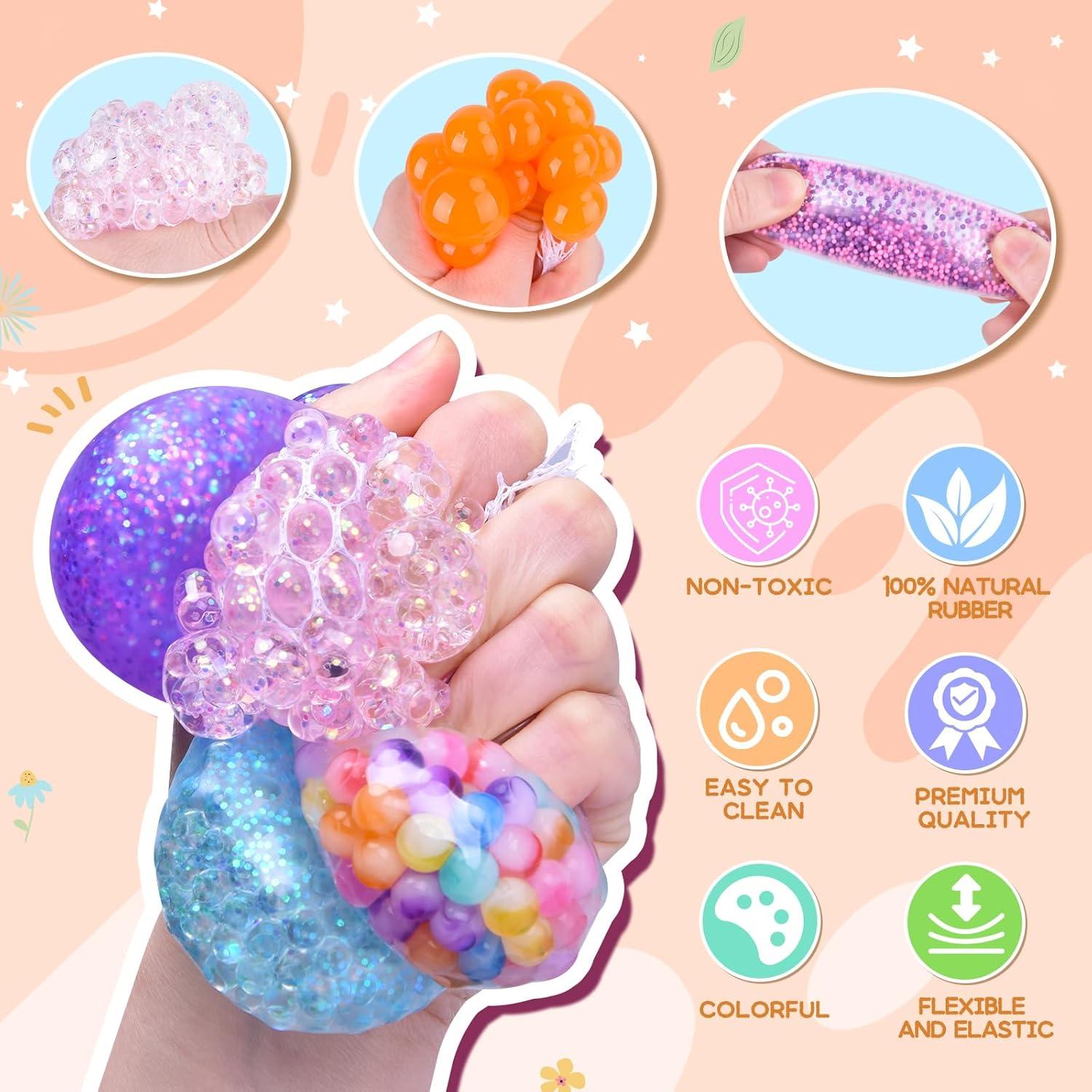 Pelotas Antiestrés Squishy LEEHUR - Paquete de 14 Unidades