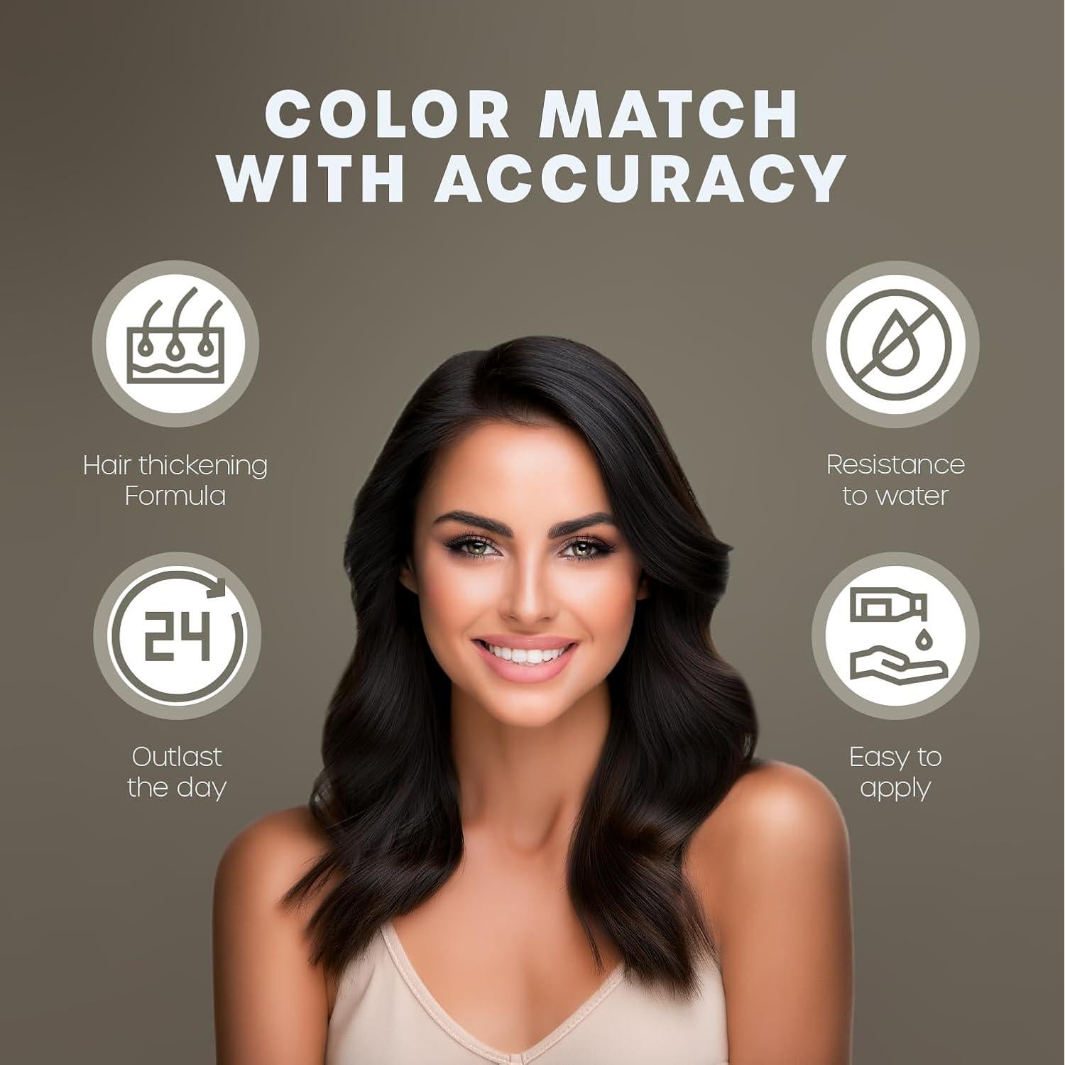 KAAL Fibra para Cabello Ralo 100g Negro - Polvo Ocultador