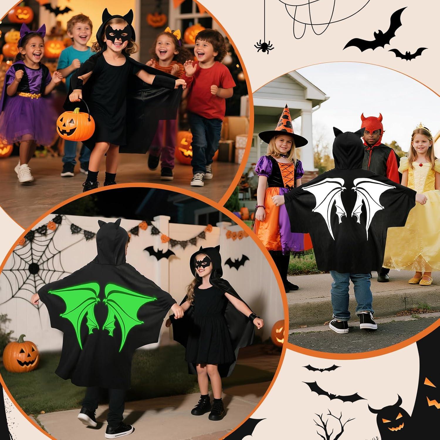 Disfraz de Murciélago Brillante Latocos para Niños 3-6 Años