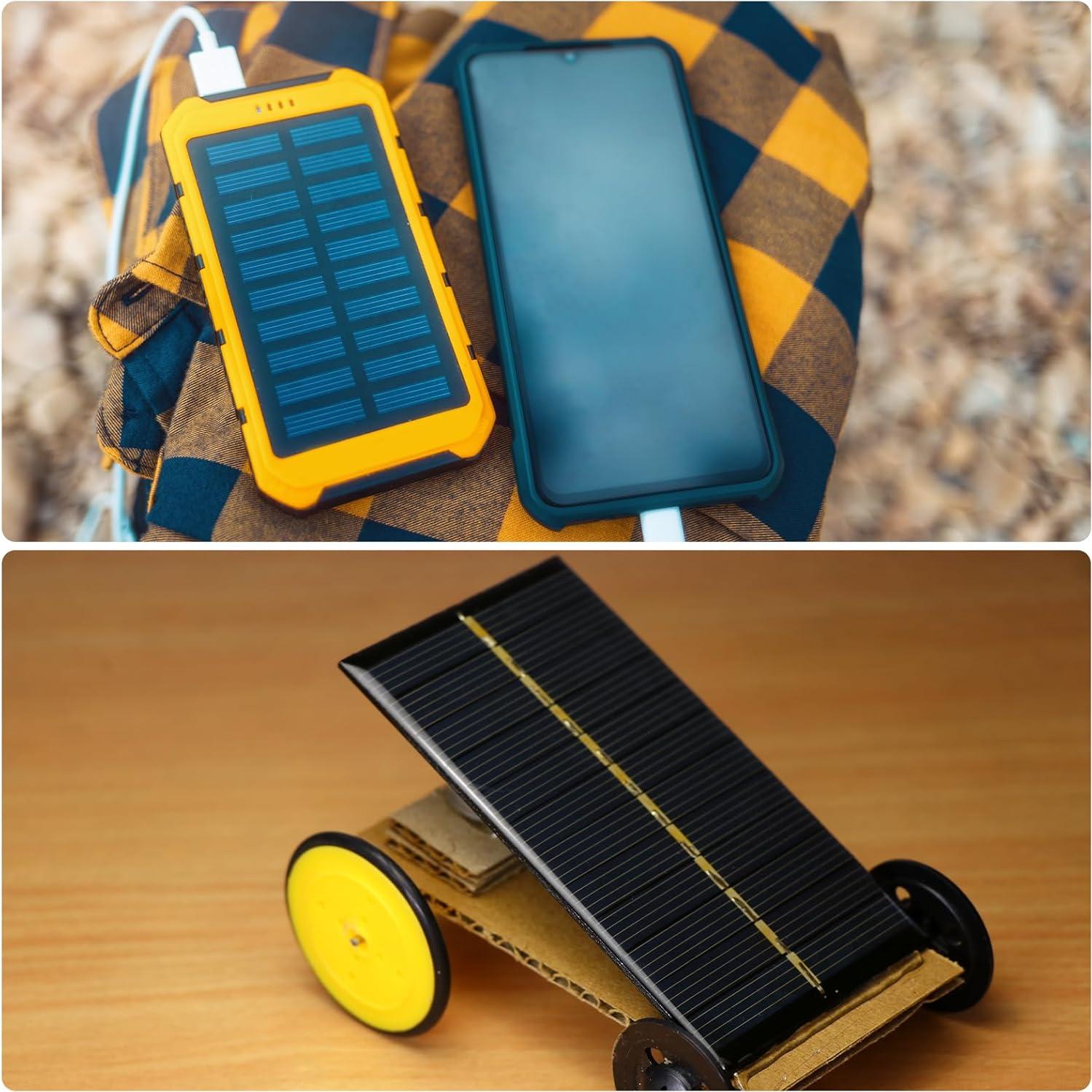 Paneles Solares Policristalinos MECCANIXITY 6V 0.6W 2 Pcs