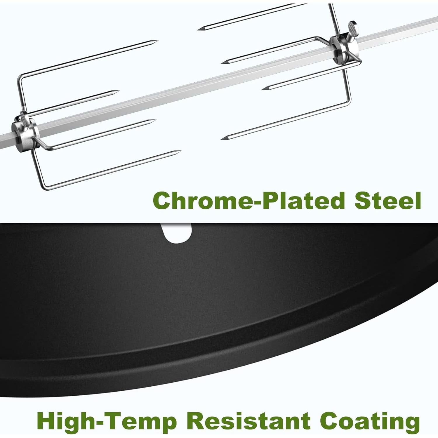 Kit Rotisserie SHINESTAR para Parrillas de Carbón 22"