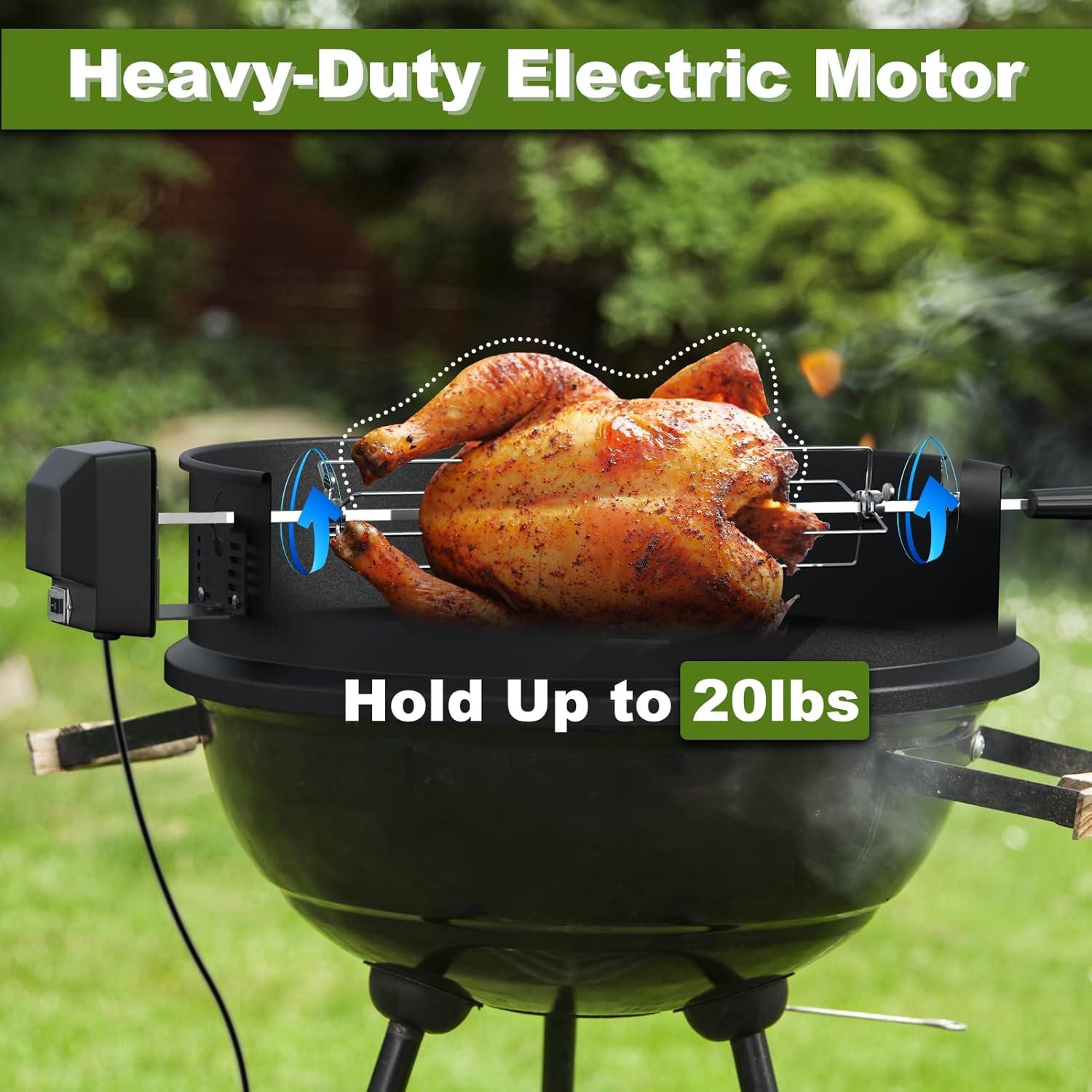 Kit Rotisserie SHINESTAR para Parrillas de Carbón 22"