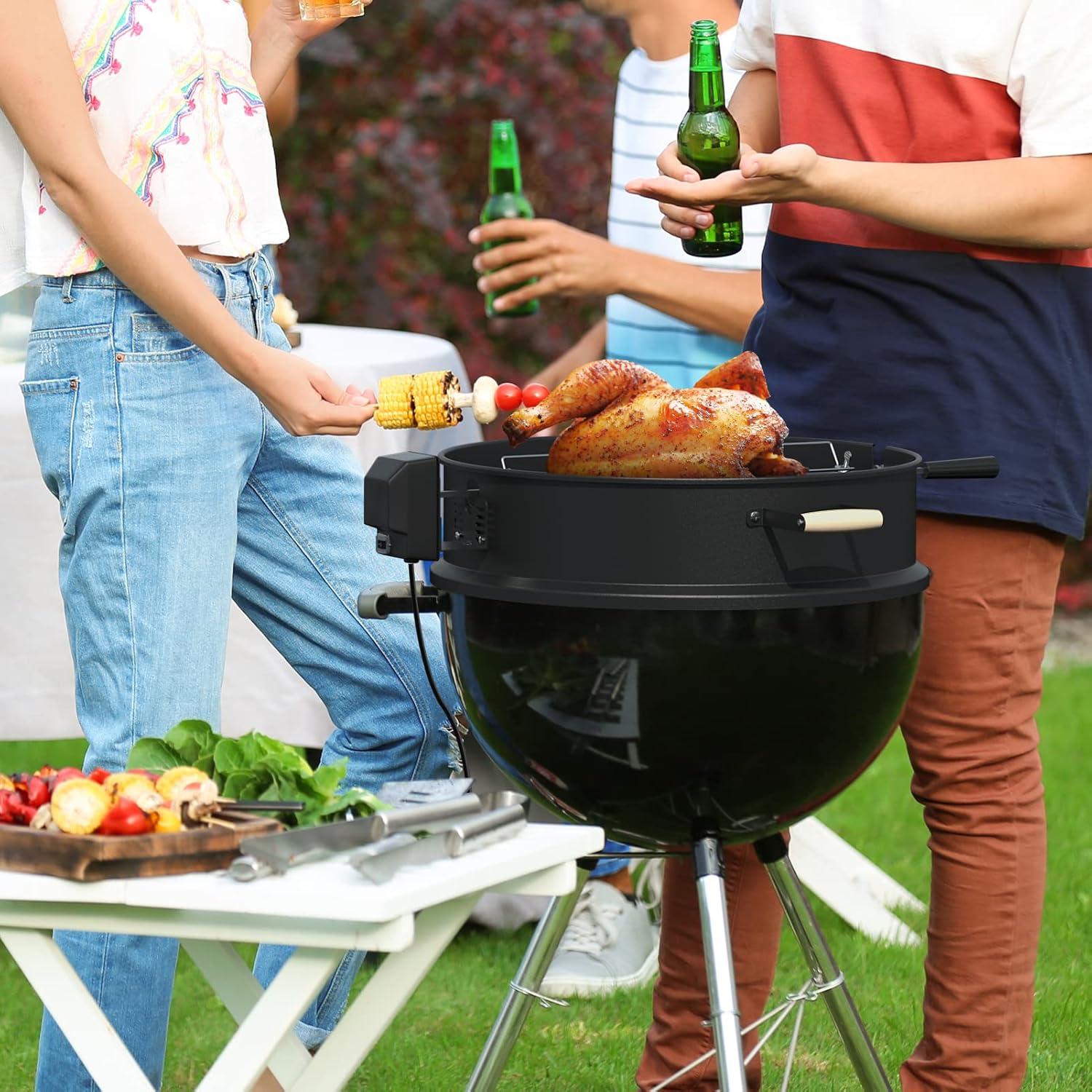 Kit Rotisserie SHINESTAR para Parrillas de Carbón 22"