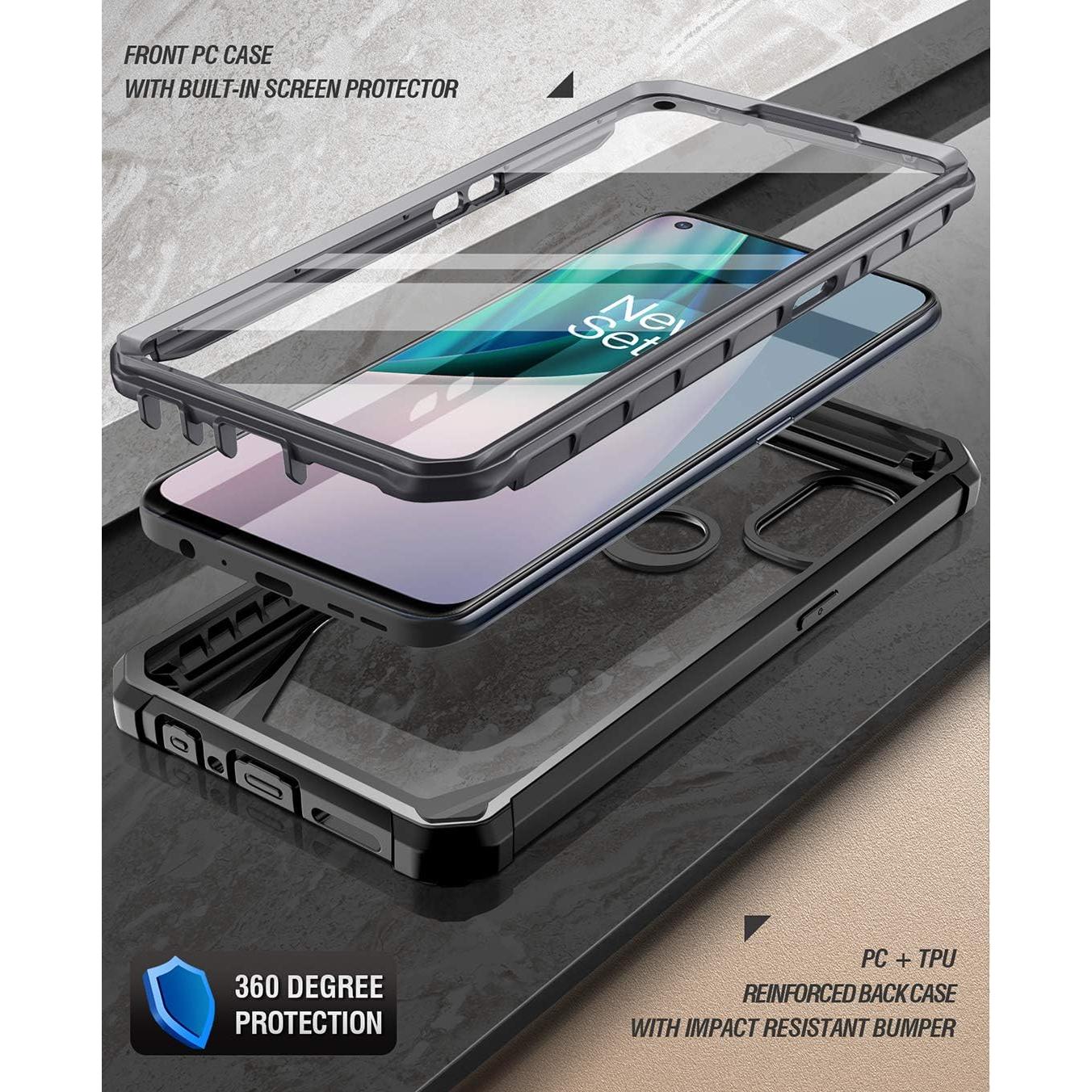 Funda híbrida Poetic Guardian para OnePlus Nord N10 5G - Negra