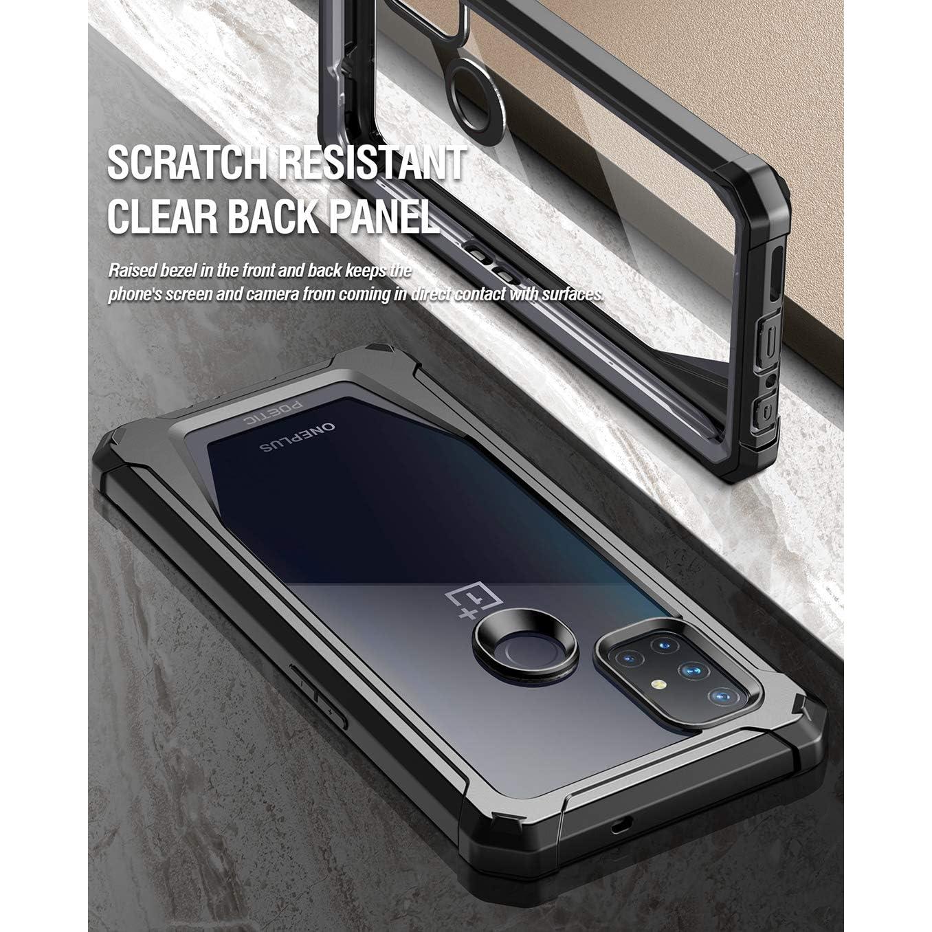 Funda híbrida Poetic Guardian para OnePlus Nord N10 5G - Negra