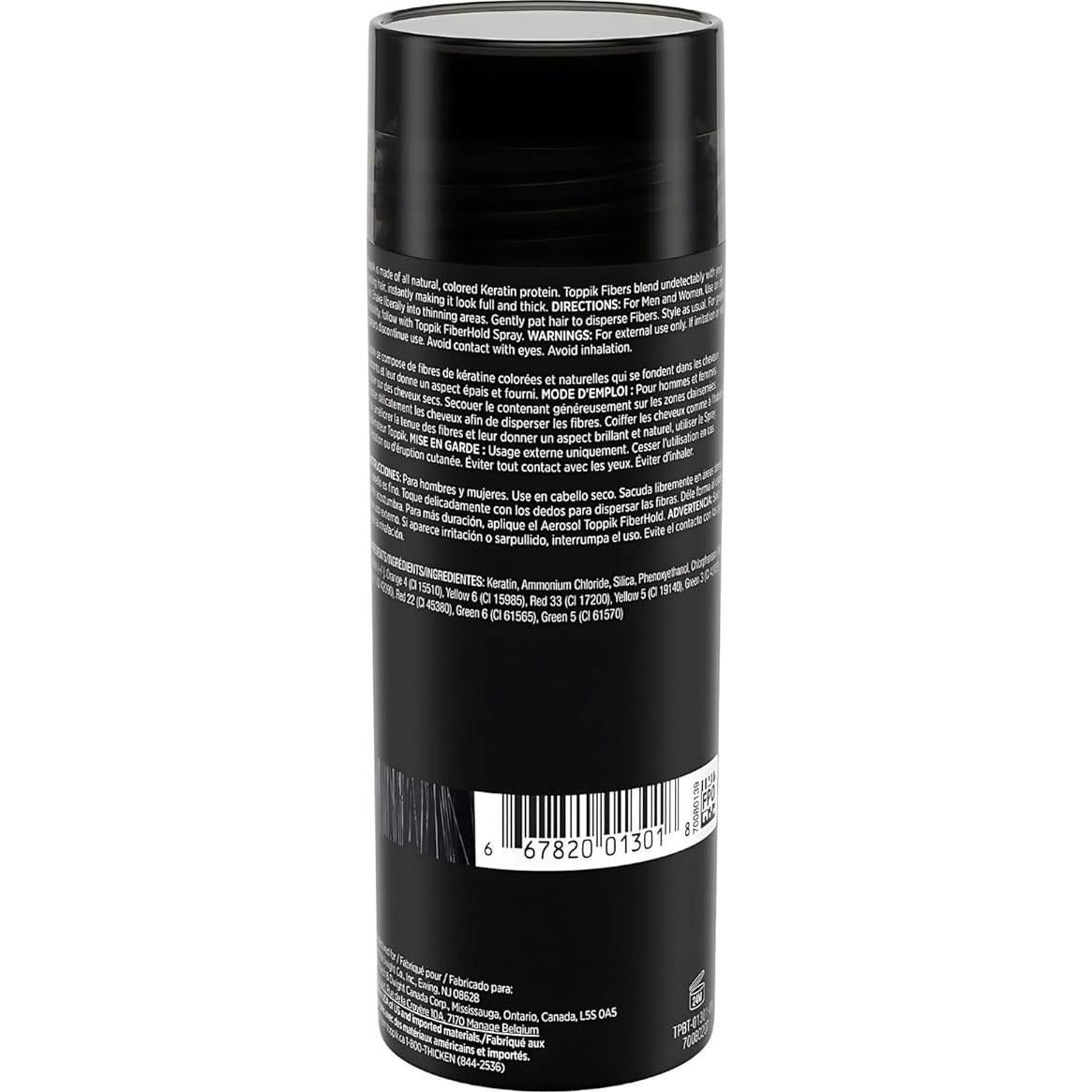 Fibras para Cabello Toppik 55g Relleno Volumen Negro
