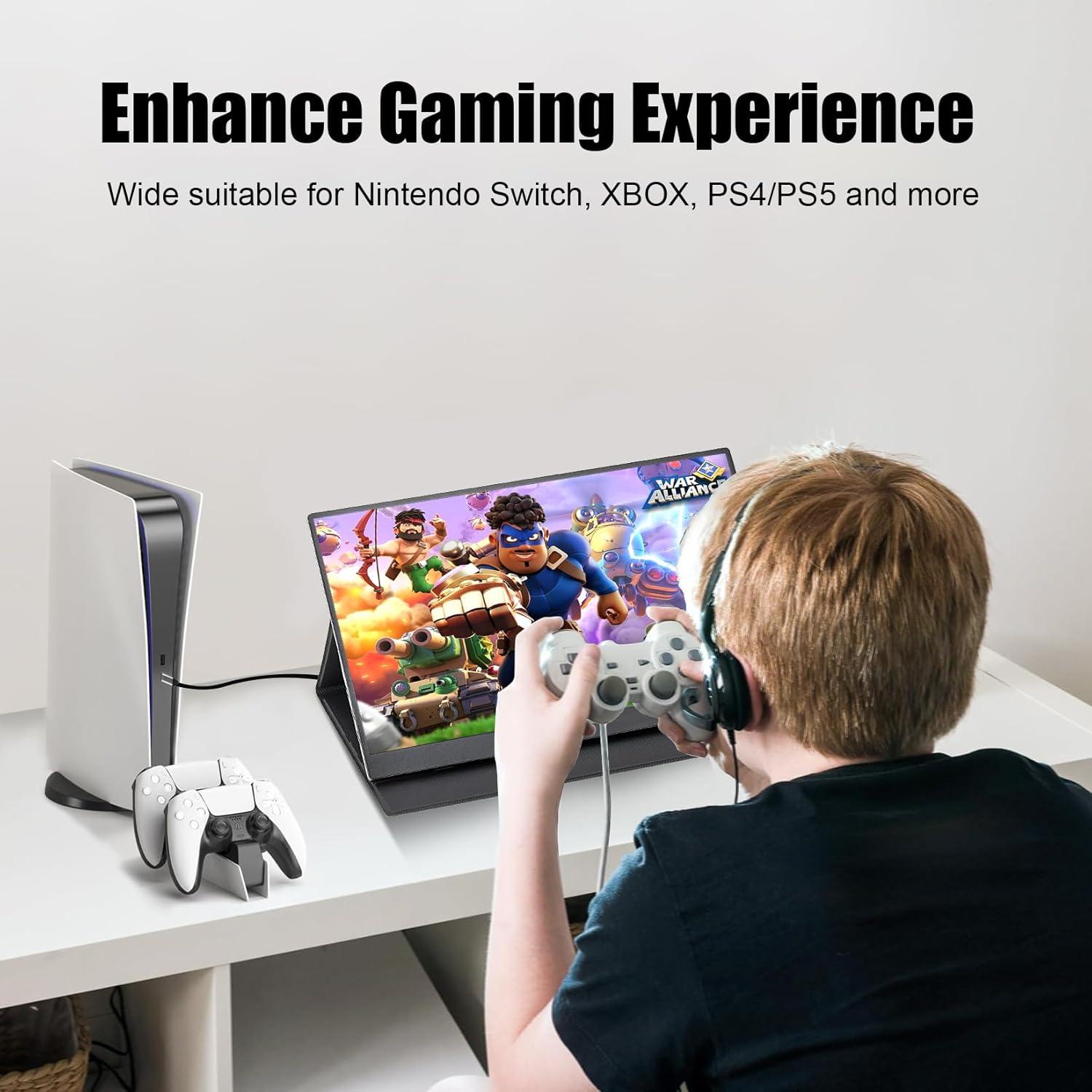 Monitor Portátil Táctil AHXJKA 14" Full HD 1920x1200 IPS