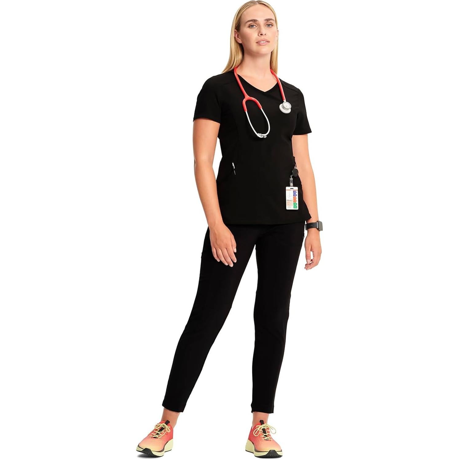 Top de Scrubs para Mujeres Cherokee Infinity 2625A - Negro
