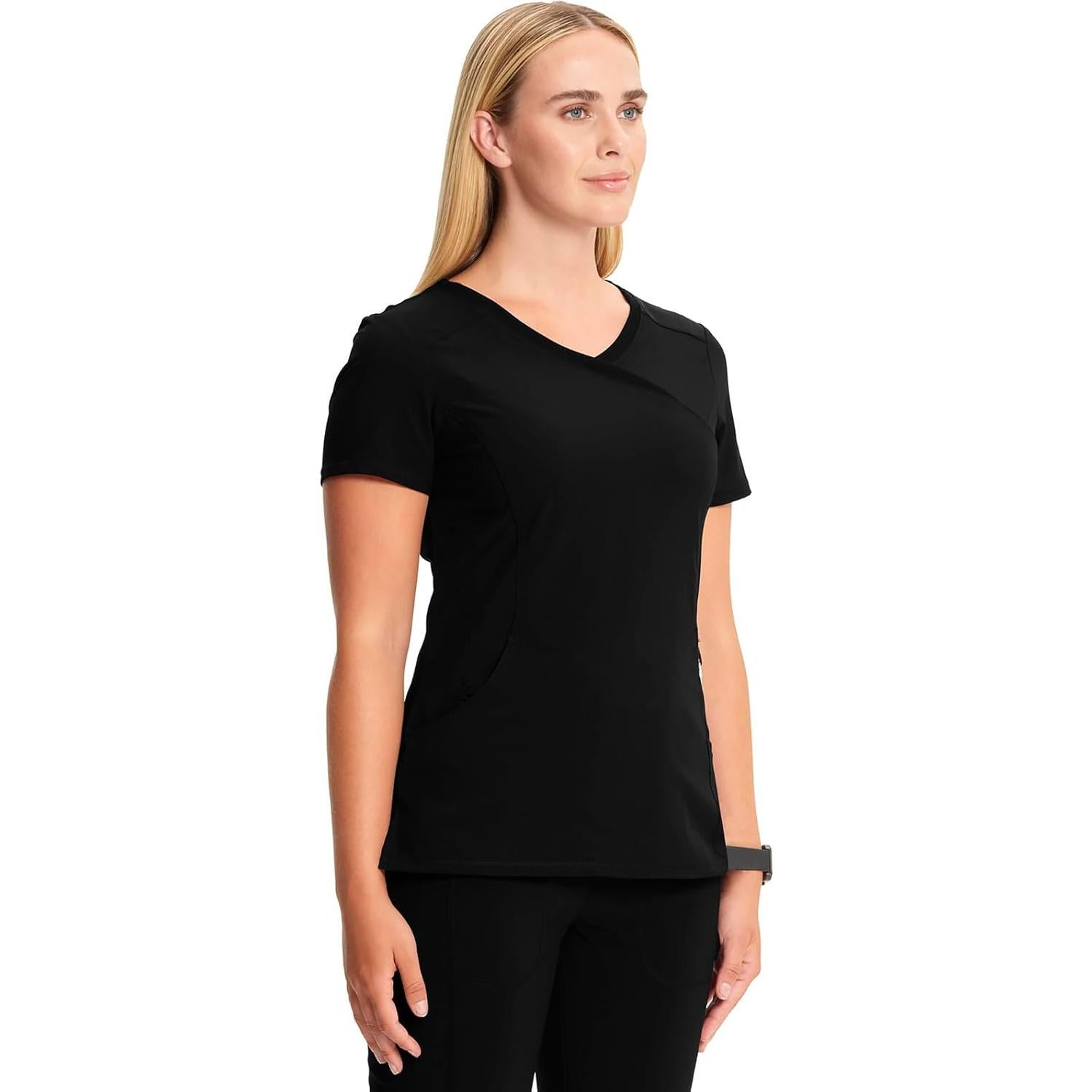 Top de Scrubs para Mujeres Cherokee Infinity 2625A - Negro