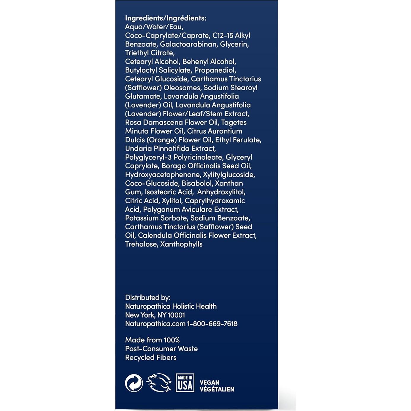 Loción Hidratante Facial Naturopathica SPF 30 50 ml