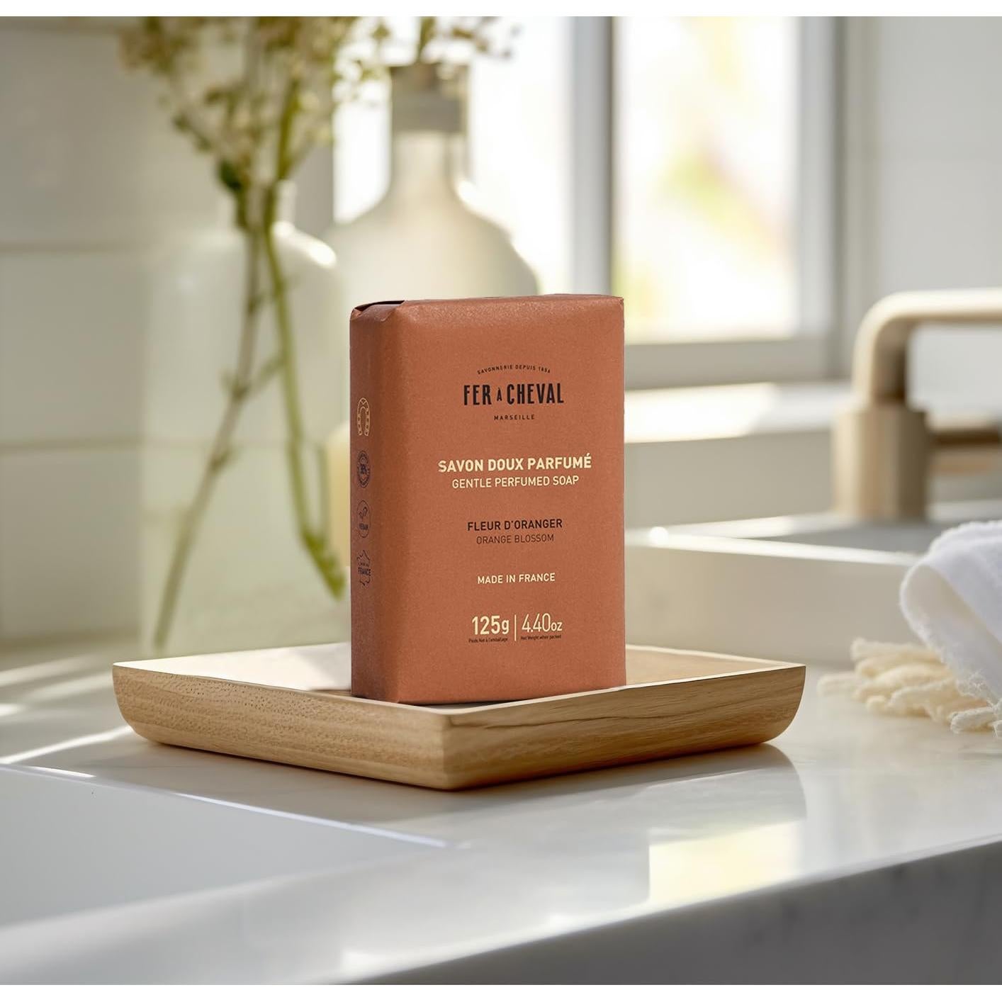 Jabón en Barra Fer à Cheval Flor de Naranjo 2-Pack 125g