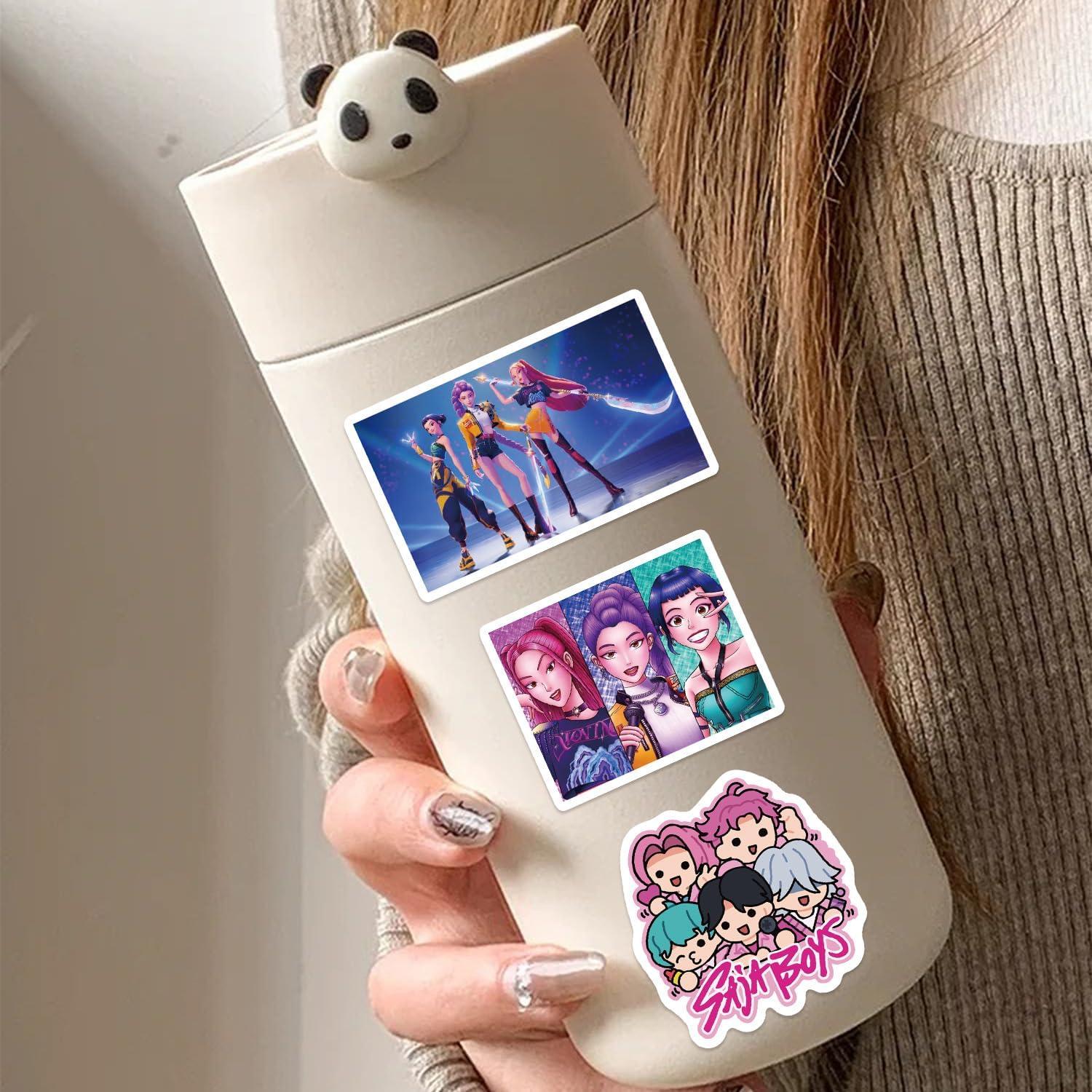 60 Stickers Demon Movie Hunters JXJMYU Vinilo Impermeable