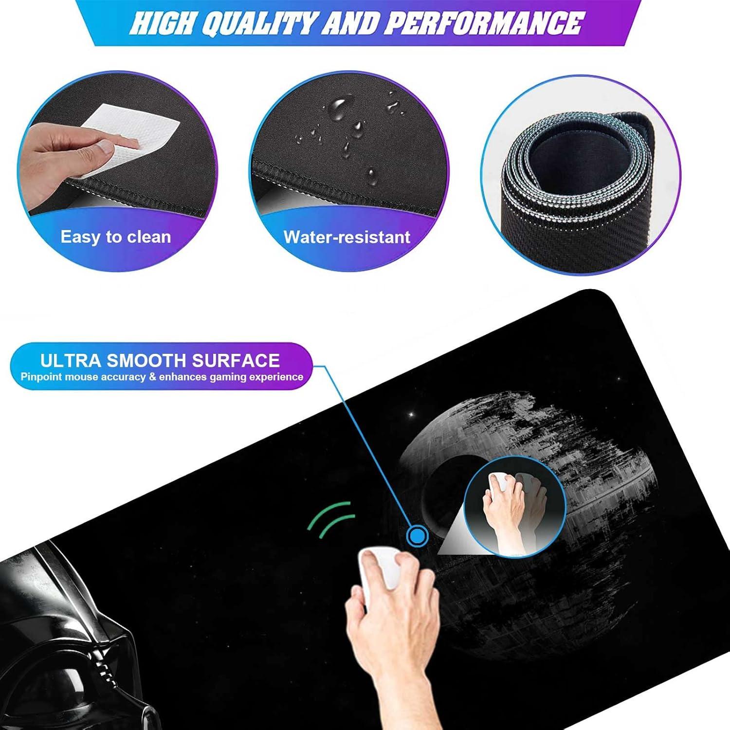 Alfombrilla de Ratón Grande GZESZT 80x40 cm Antideslizante