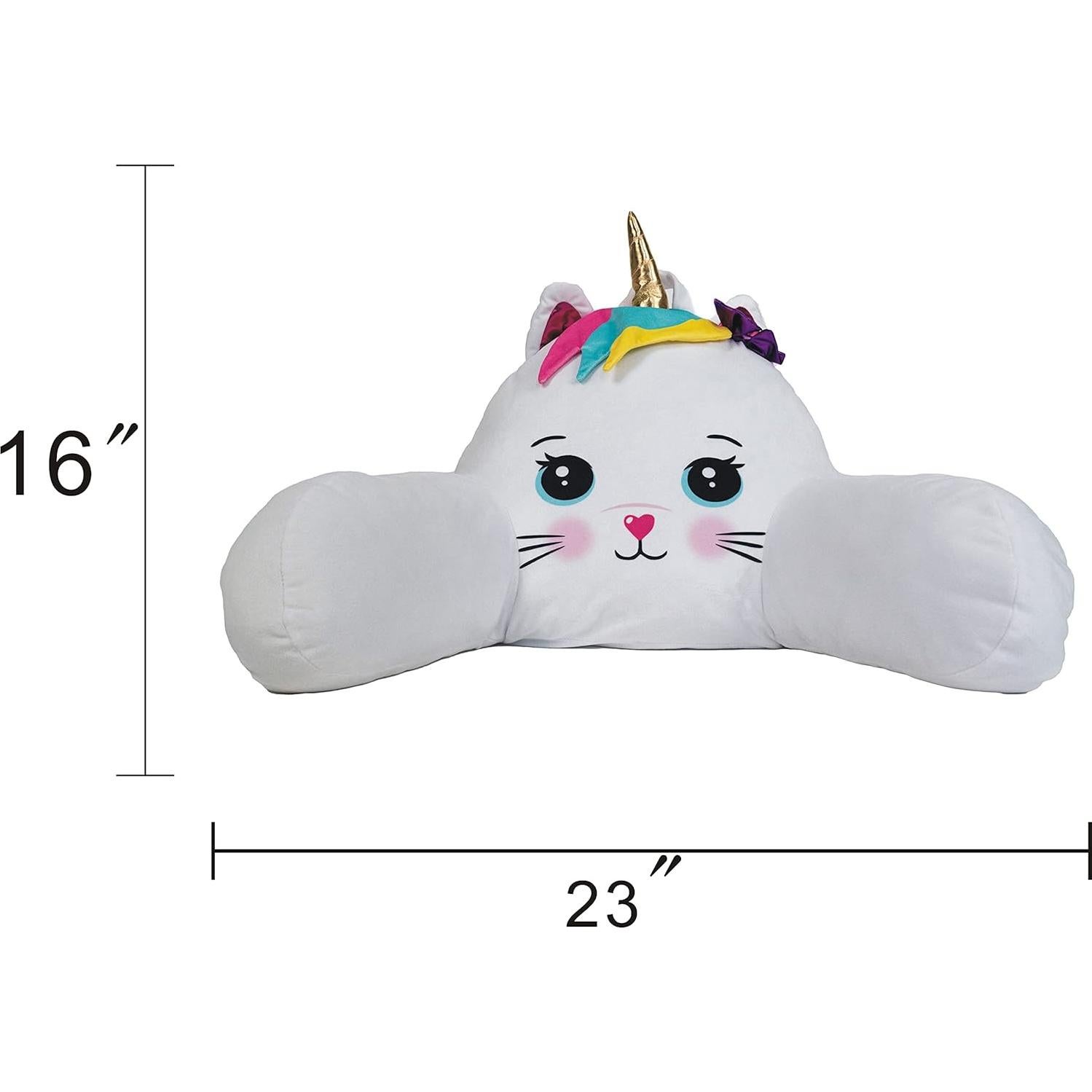Cojín de Respaldo Suave Unicornio Caticorn 58x36 cm