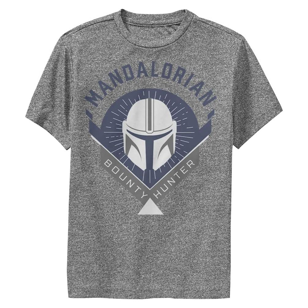 Camiseta de Rendimiento Star Wars Mandaloriano Niños Carbón