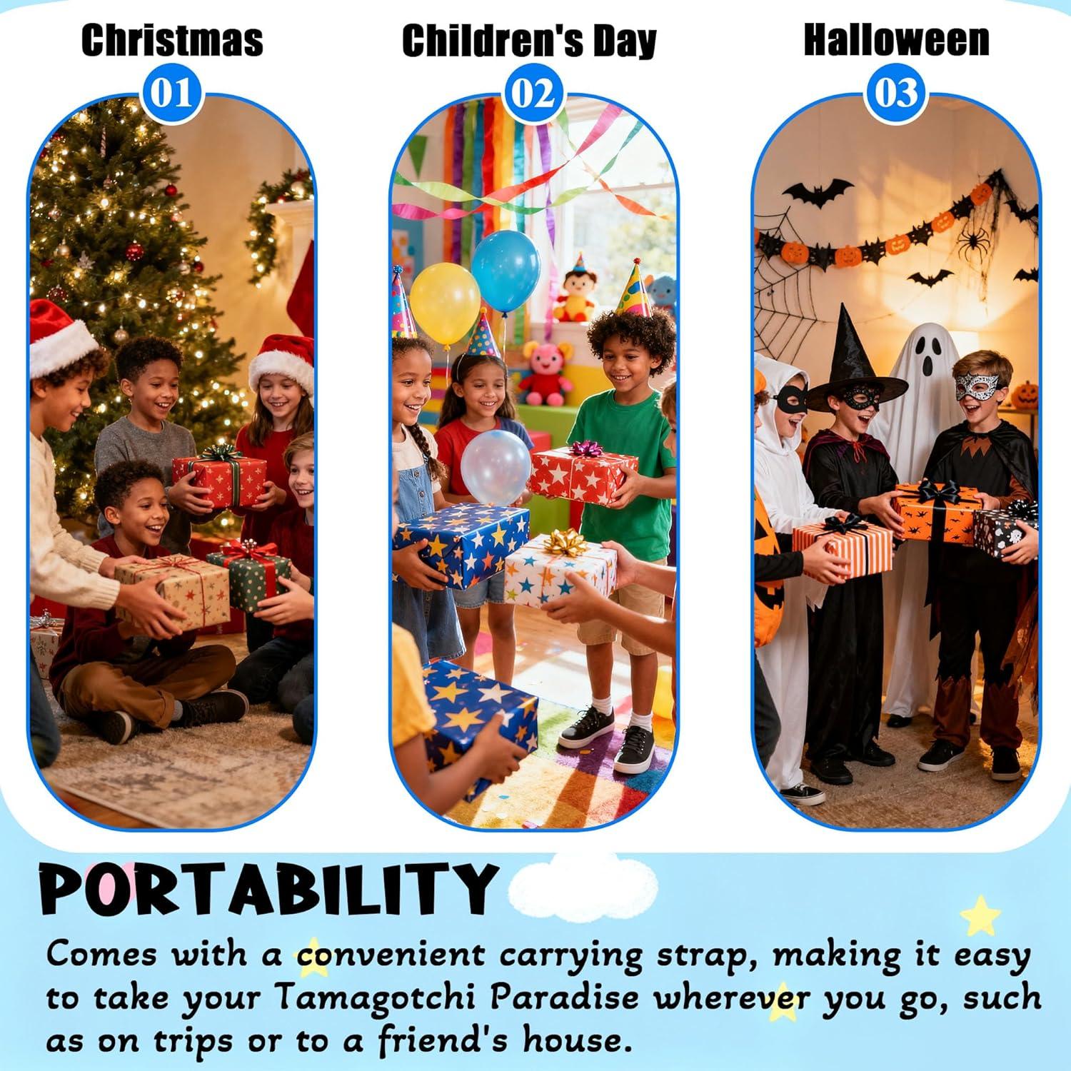 Funda Dura EVA para Tamagotchi Paradise xcivi - Azul