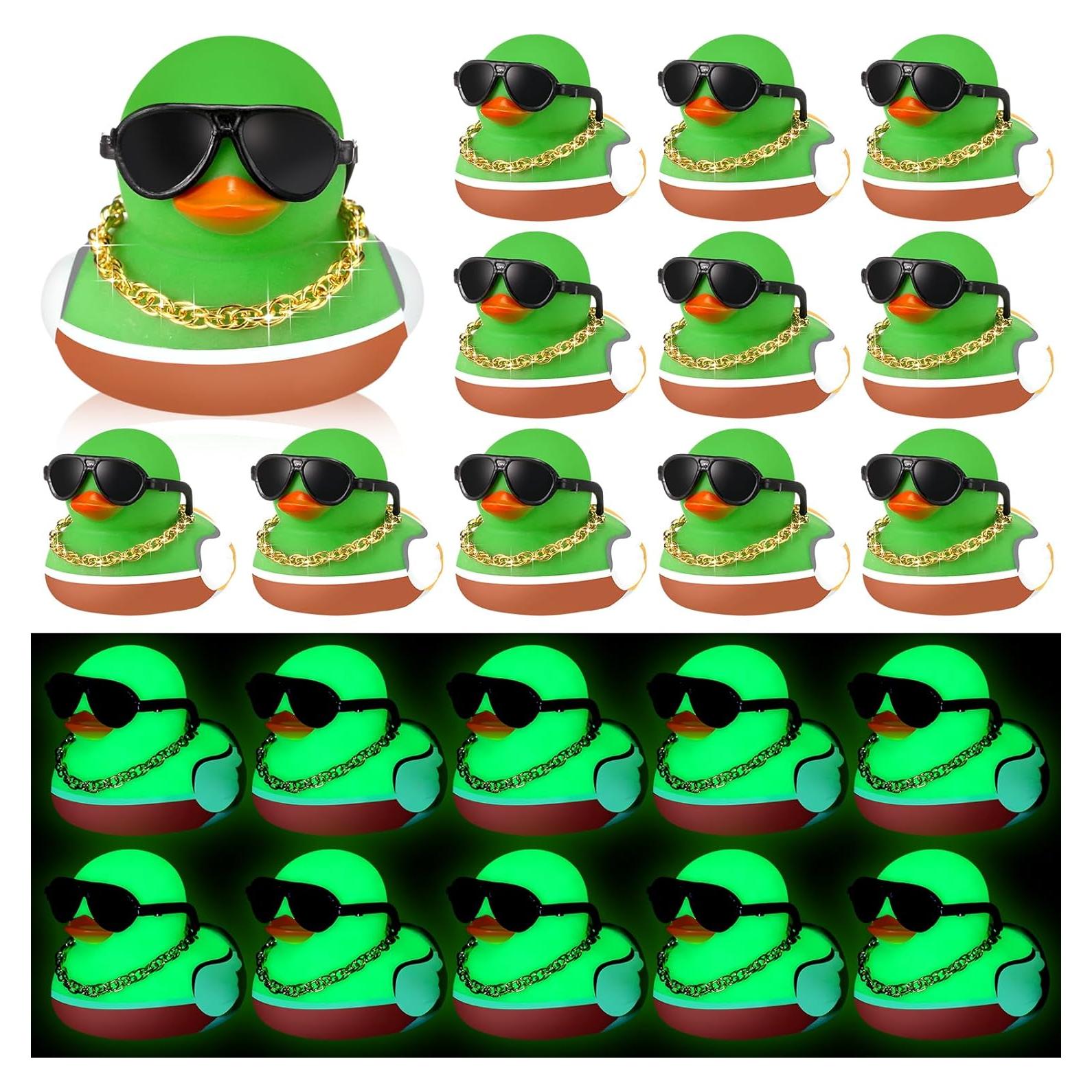 24 Patos de Goma Mallard que Brillan en la Oscuridad