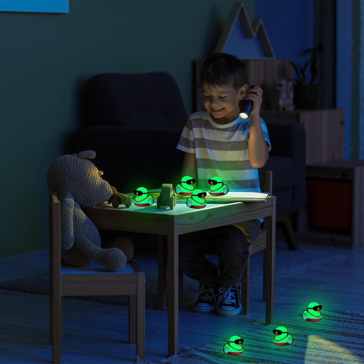 24 Patos de Goma Mallard que Brillan en la Oscuridad