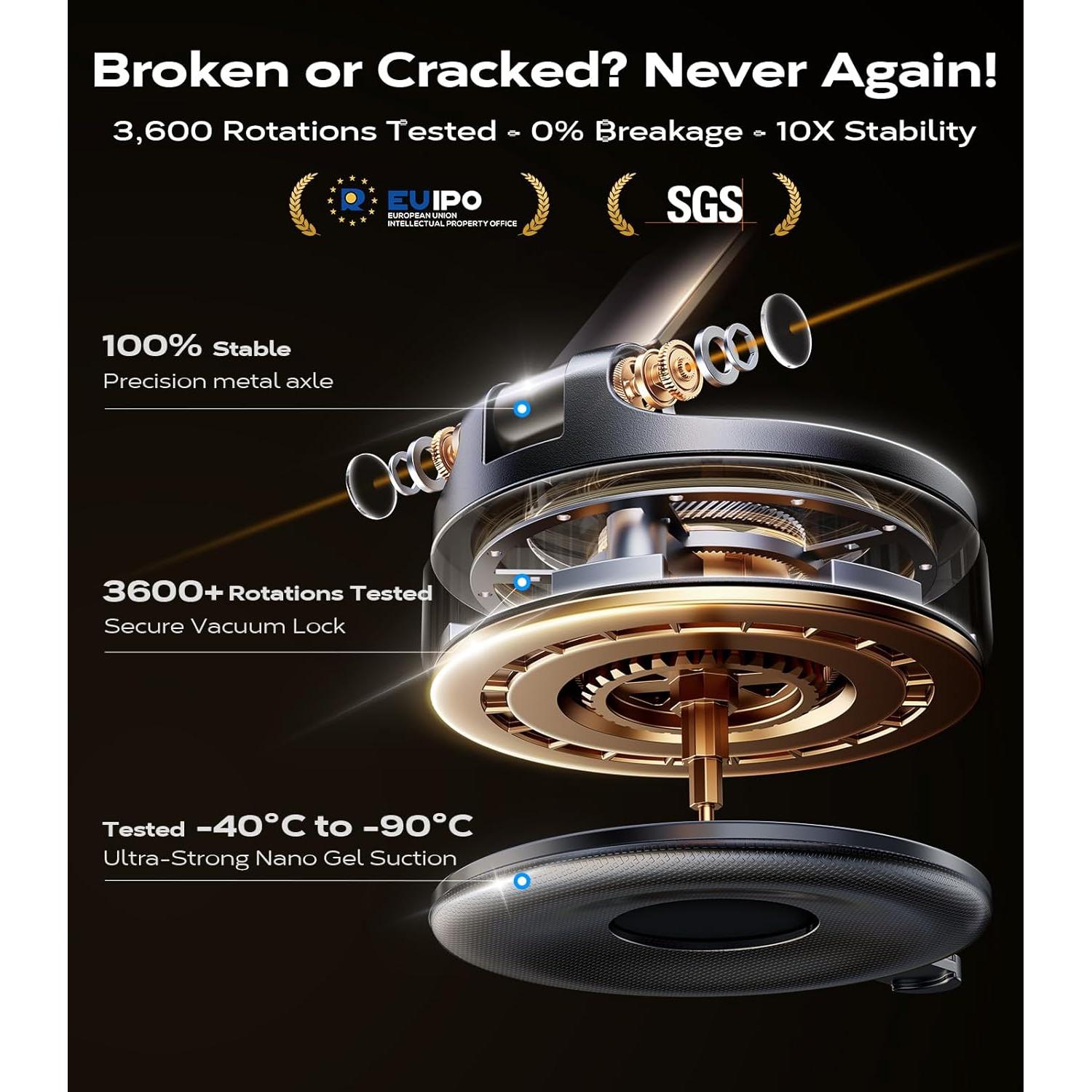 Soporte Magnético para Teléfono VICSEED 2026 para Coche Ajustable 360°