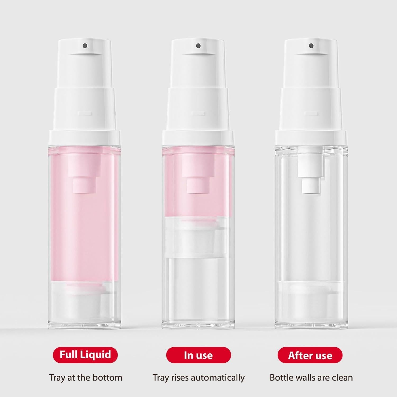 Juego de 4 Botellas de Viaje WXS-CHALL 10ml A Prueba de Fugas