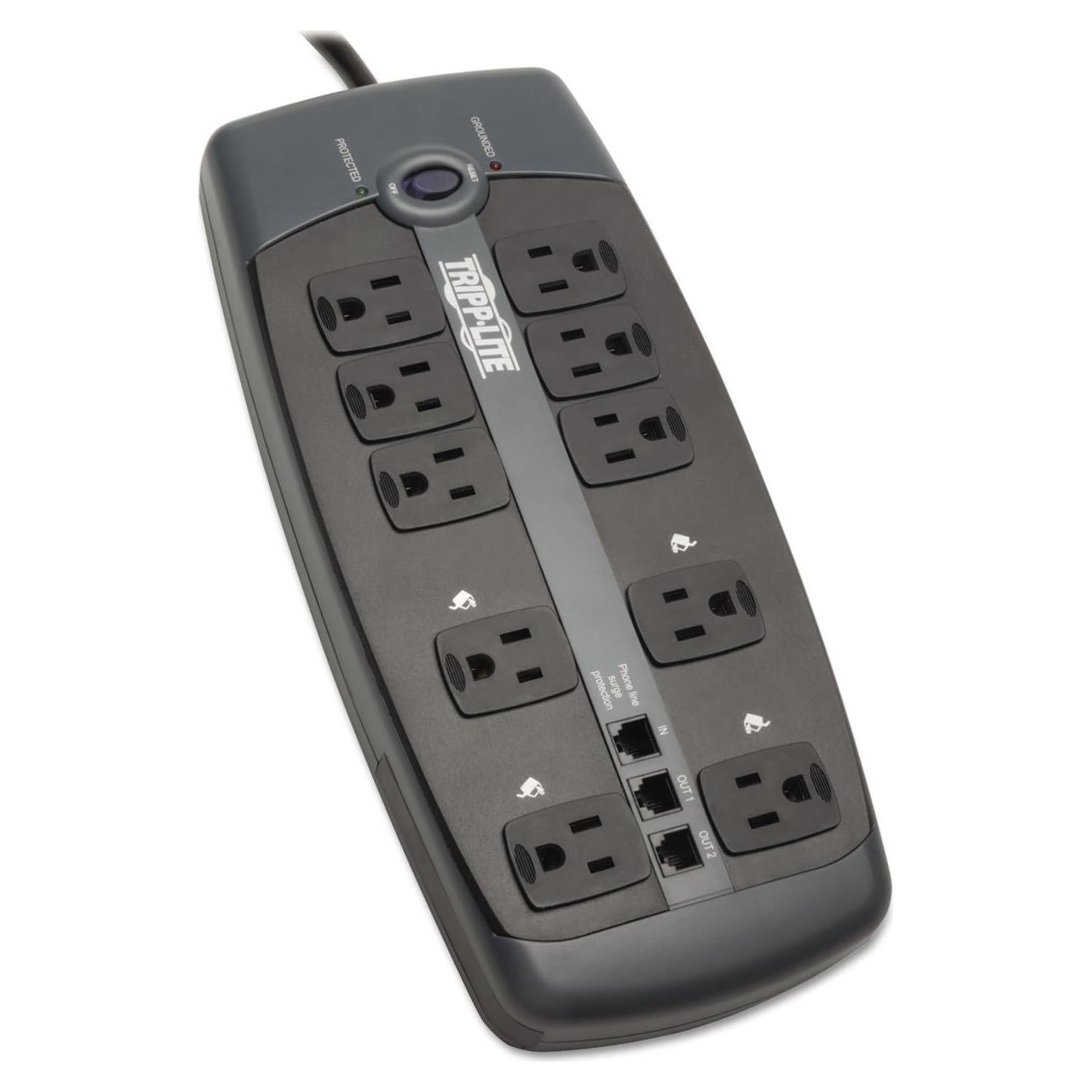 Protector contra Sobretensiones Tripp Lite TLP1008TEL 10 Salidas