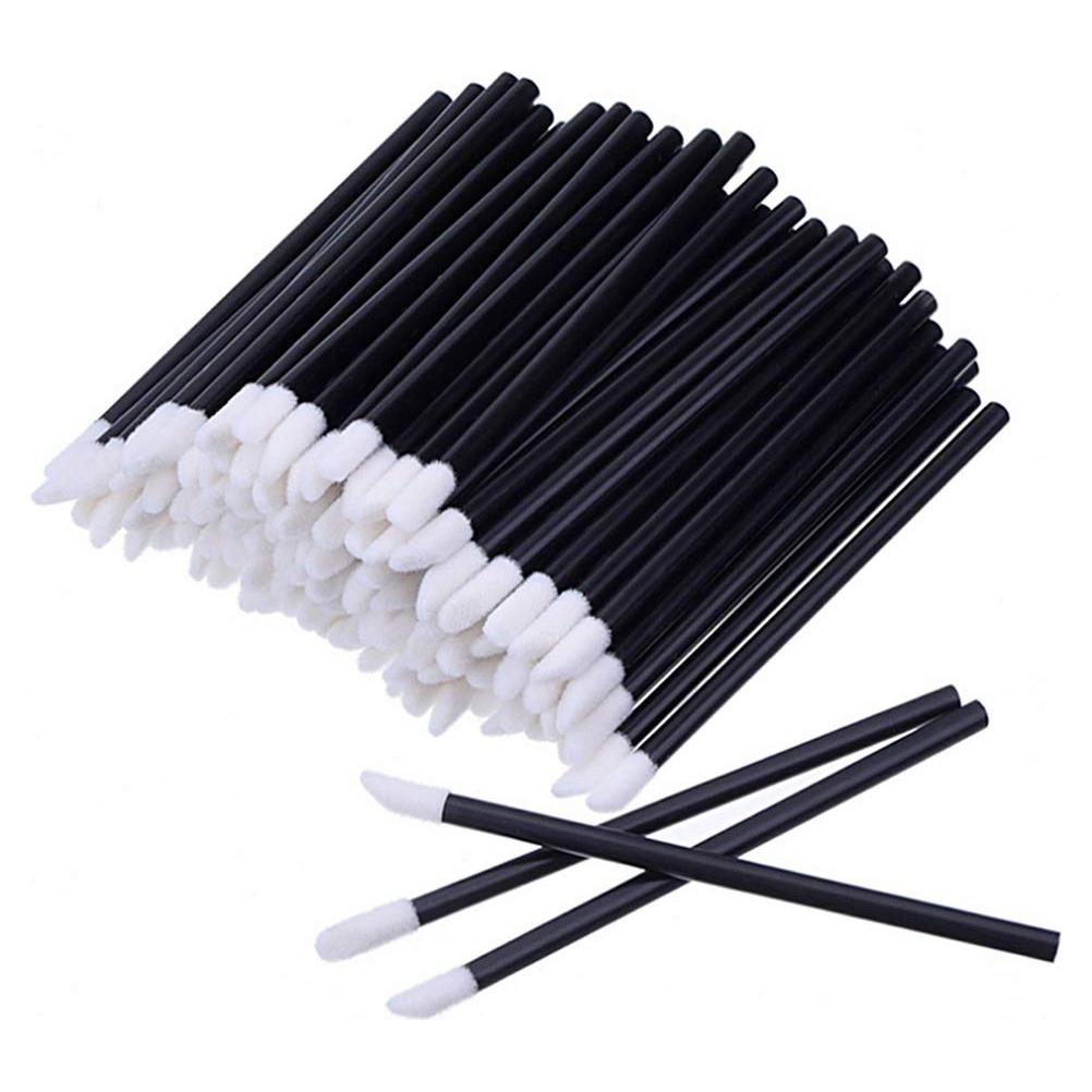 Pinceles de Labios Desechables Pimoys 200 Pcs 9cm Negro