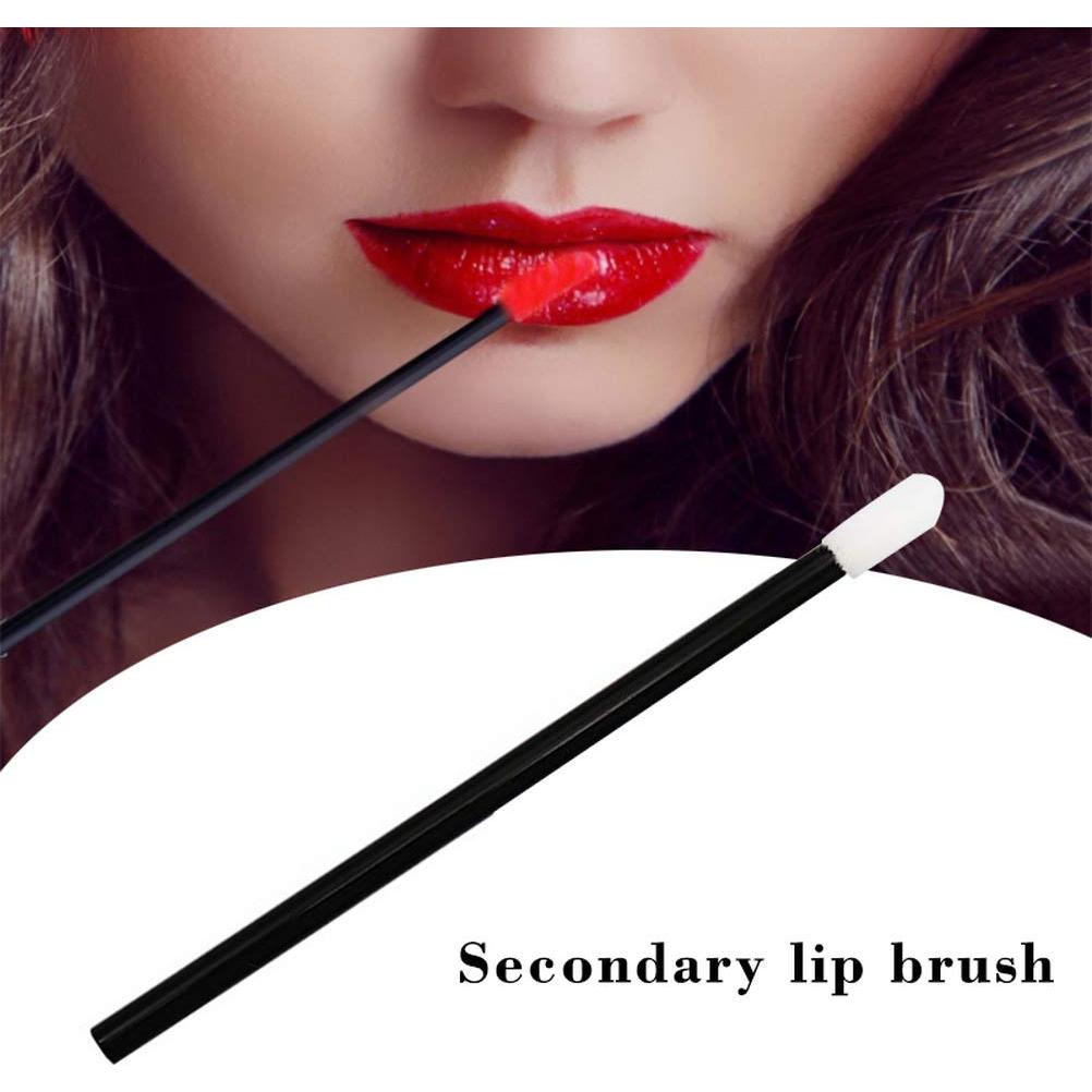 Pinceles de Labios Desechables Pimoys 200 Pcs 9cm Negro