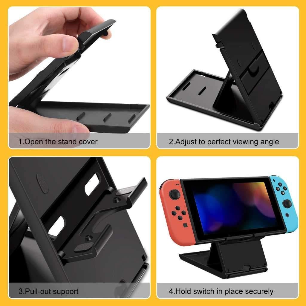Soporte Compacto HORI para Nintendo Switch Ajustable Negro