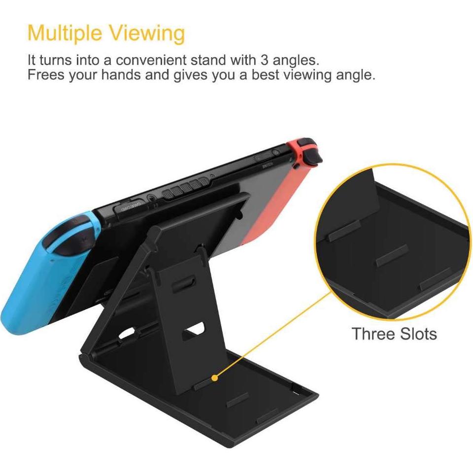 Soporte Compacto HORI para Nintendo Switch Ajustable Negro